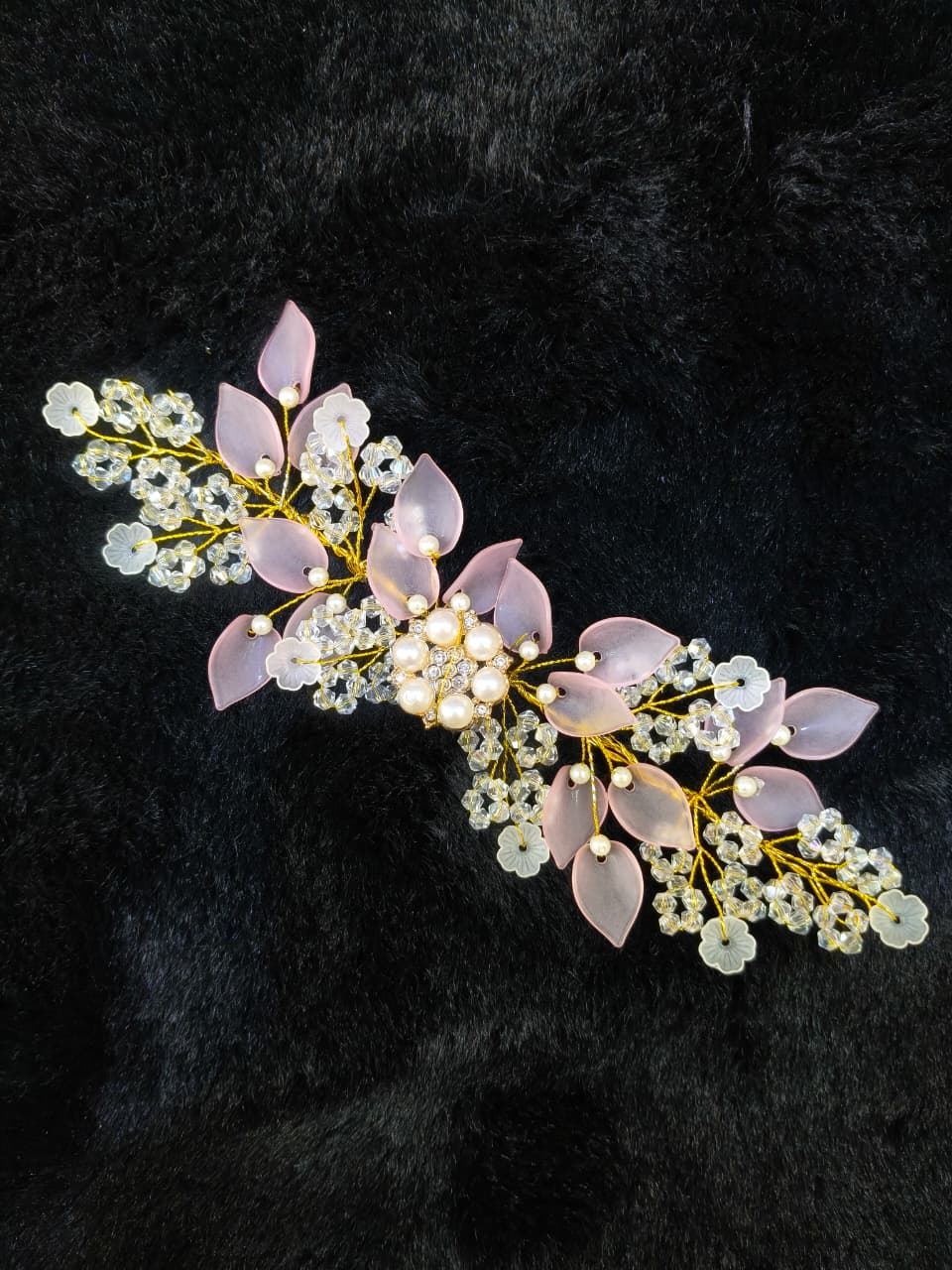 Floral Crystal Hair Tiara