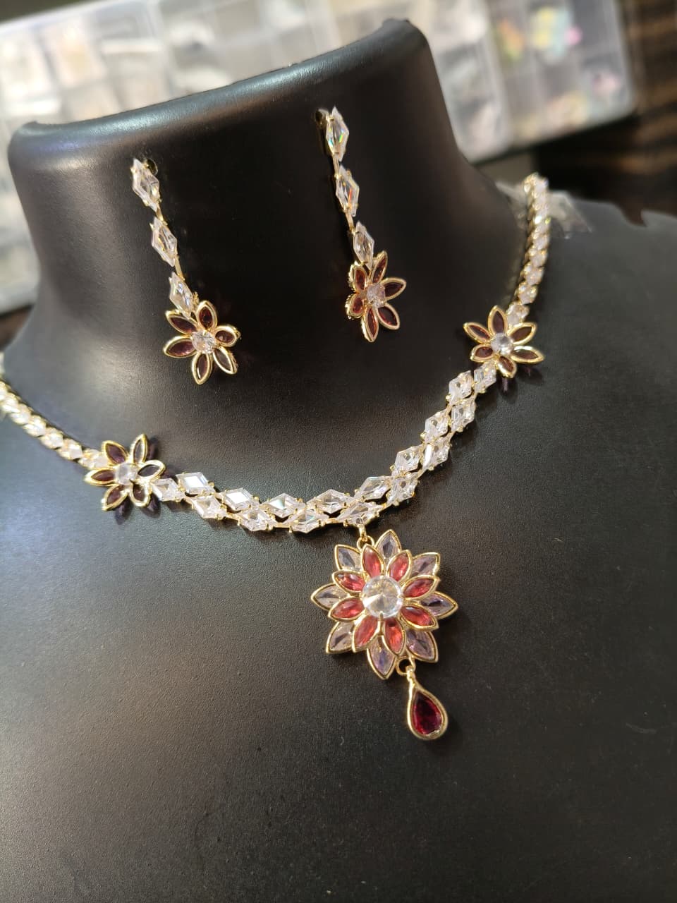 Floral Statement Jewelry Set