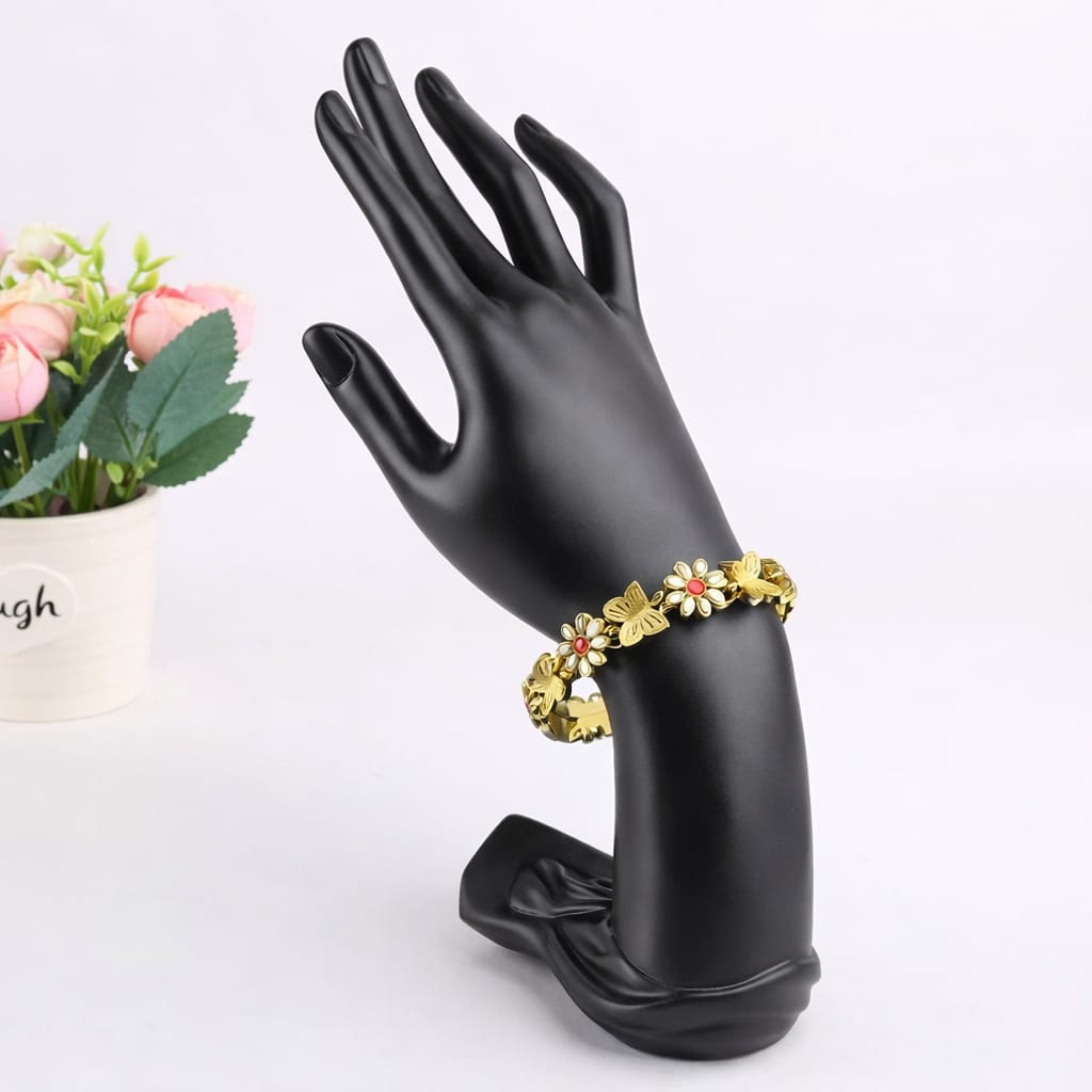 Gold Floral Bracelet