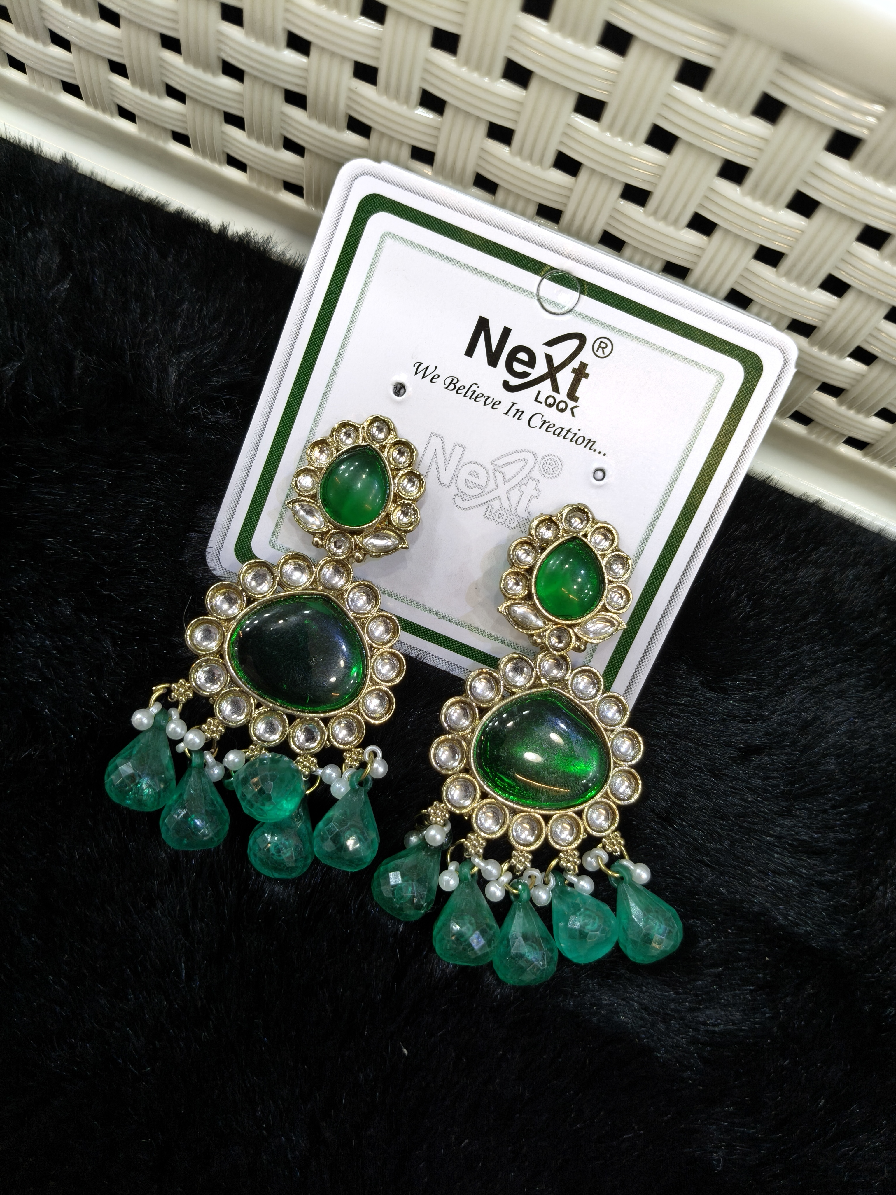 Green Earrings