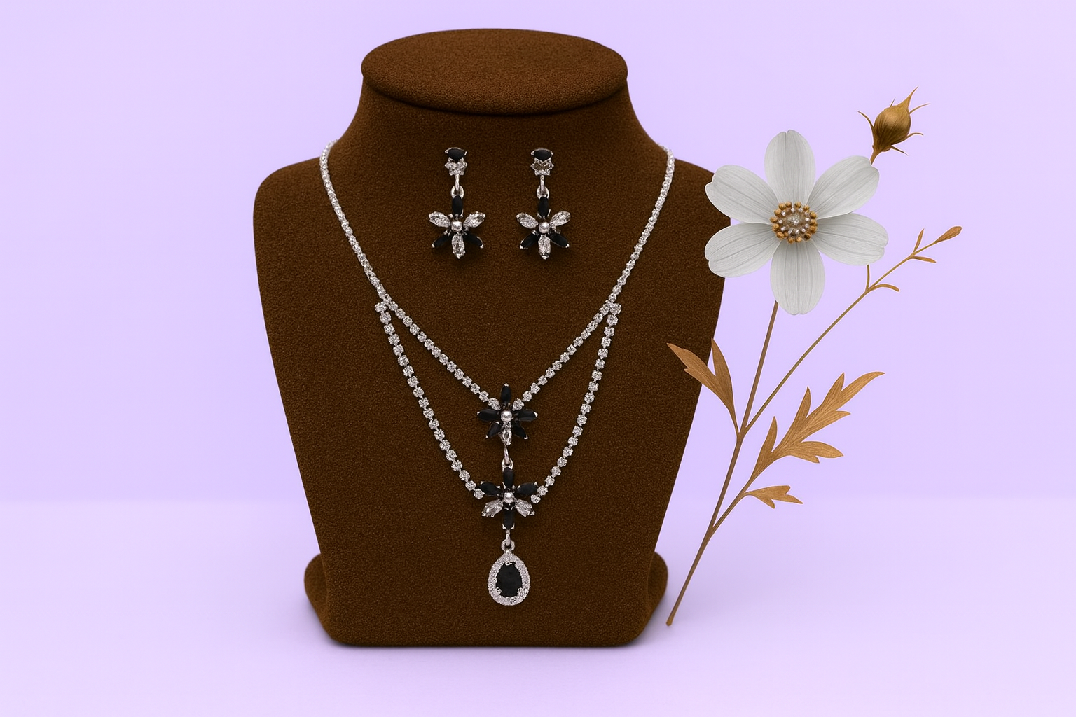 Elegant Crystal Jewelry Set