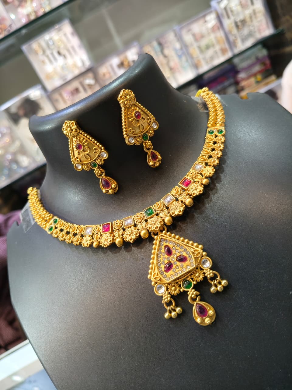 Traditional Gold Plated Necklace Set