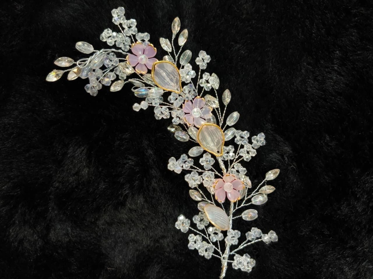 Crystal Floral Hair Tiara