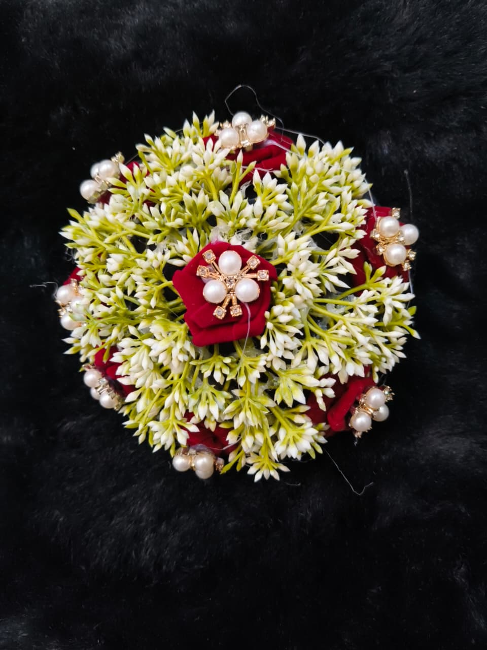 Floral Decorative Hair Bun Accessory