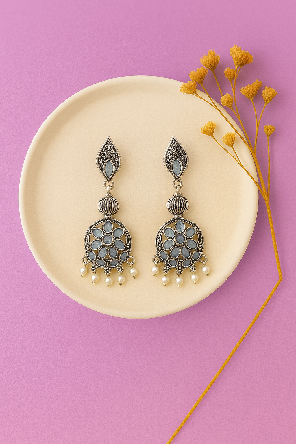 Vintage Silver Drop Earrings