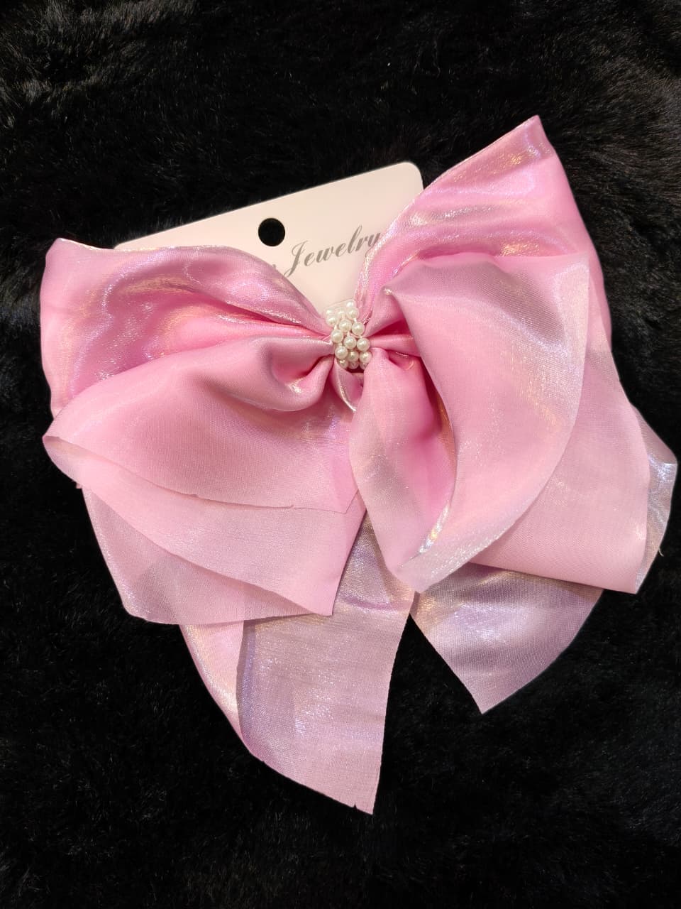 Elegant Pink Hair Bow For Kids