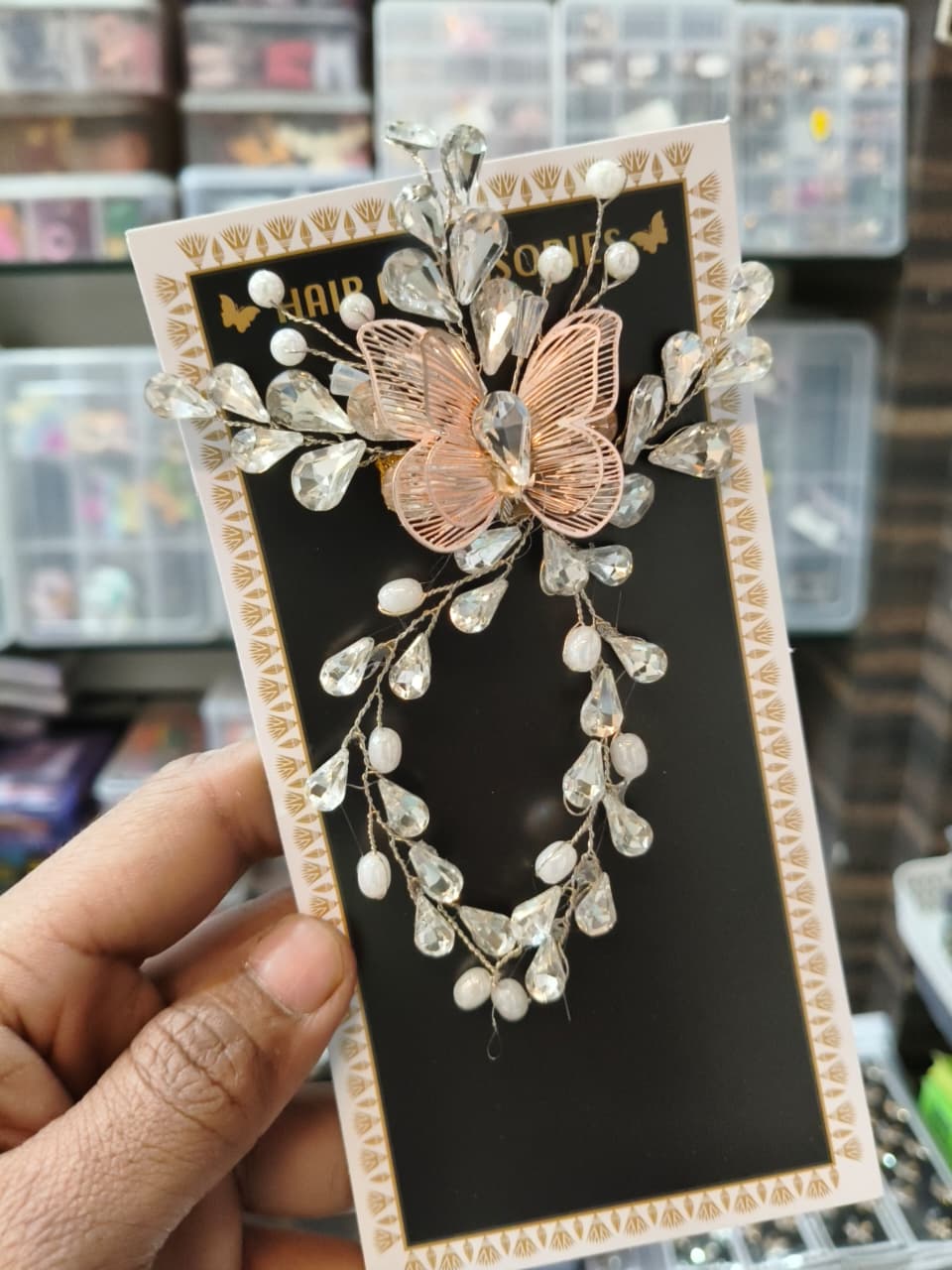 Crystal Butterfly Hair Clip