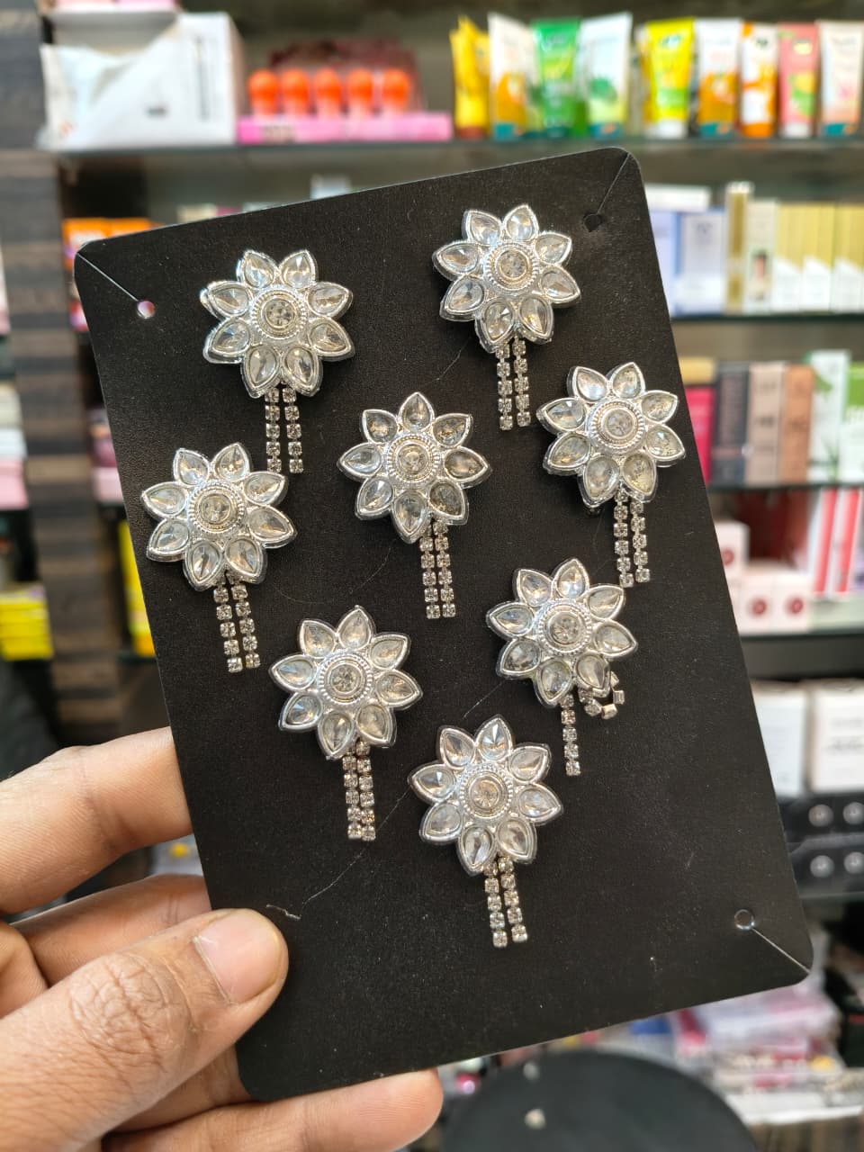 Floral Crystal Hair Pearl