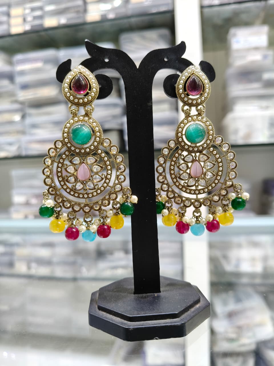 Traditional Indian Chandbali Earrings