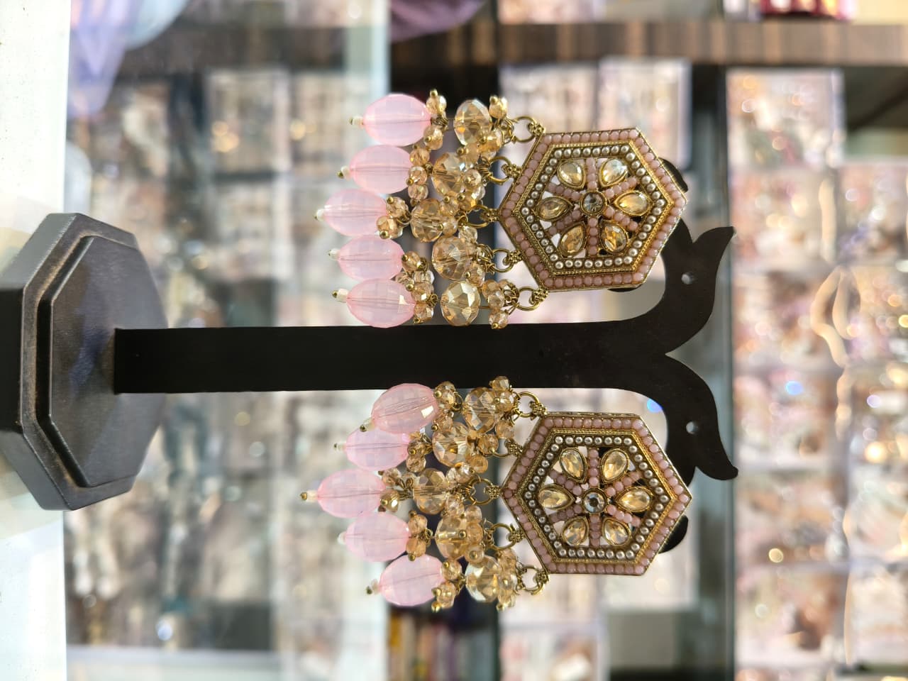 Hexagonal designer earrings