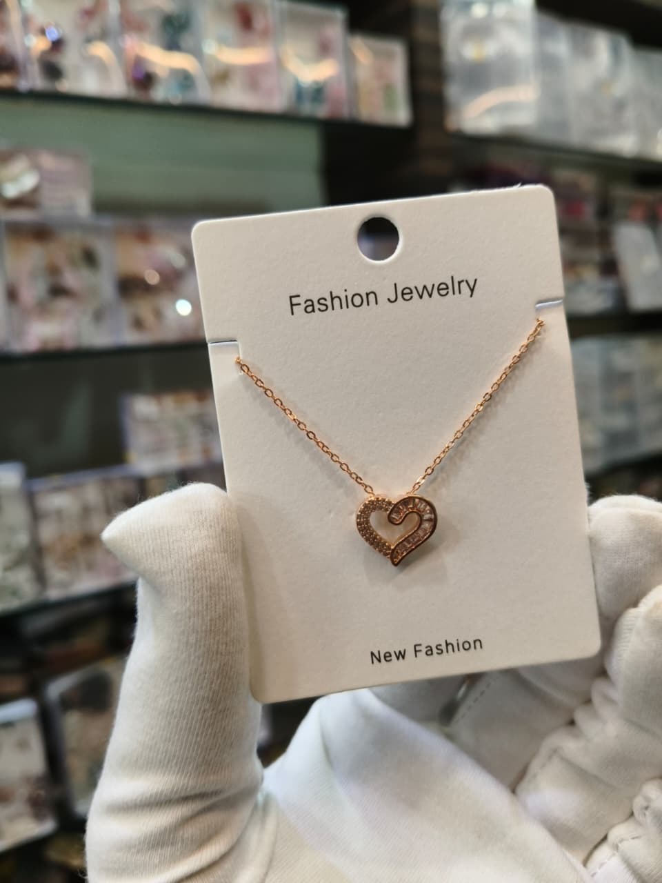 Rose Gold Heart Pendant Necklace