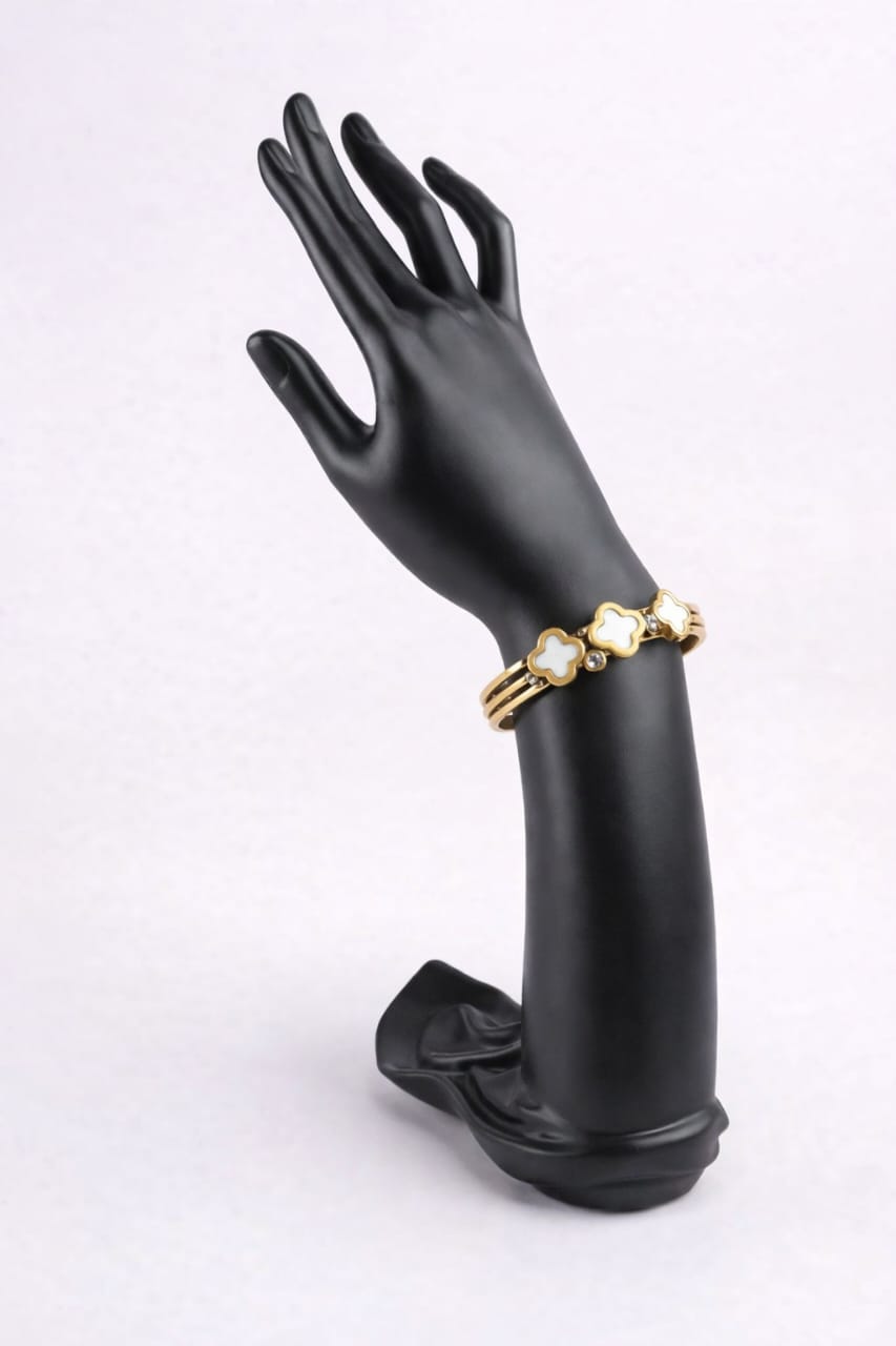 Gold Plated Floral Bracelet