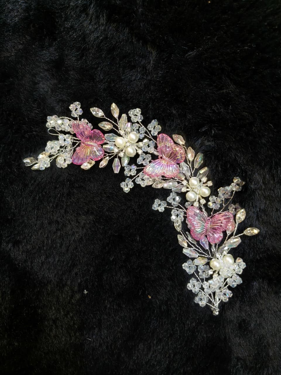 Crystal Butterfly Hair Tiara