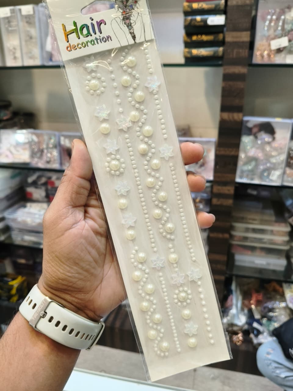 Pearl Hair Decoration Stickers