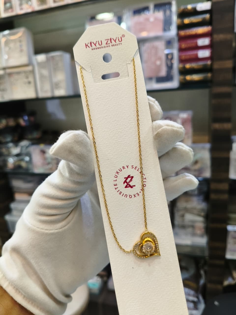 Heart Pendant Gold Chain