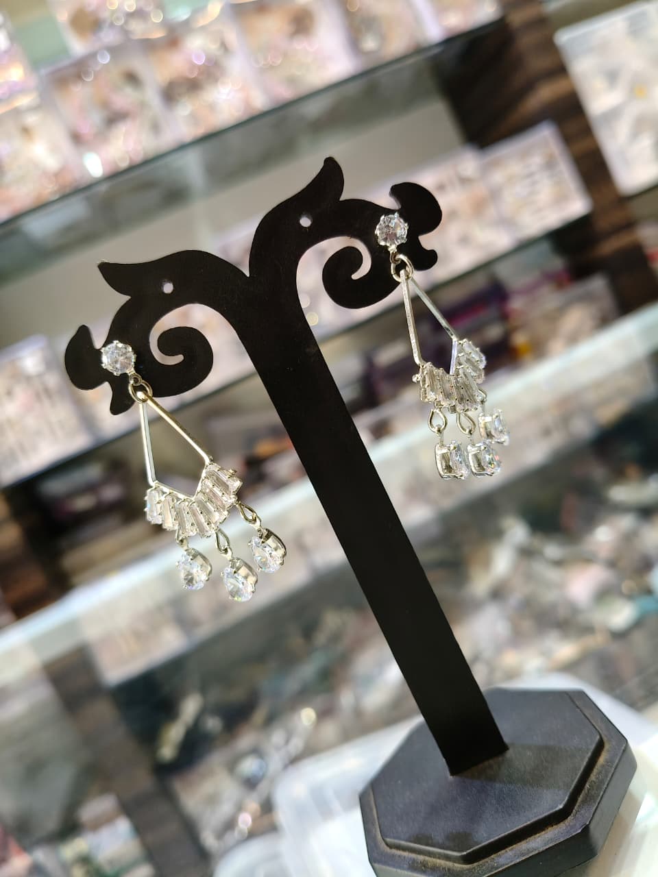 Elegant Crystal Drop Earrings