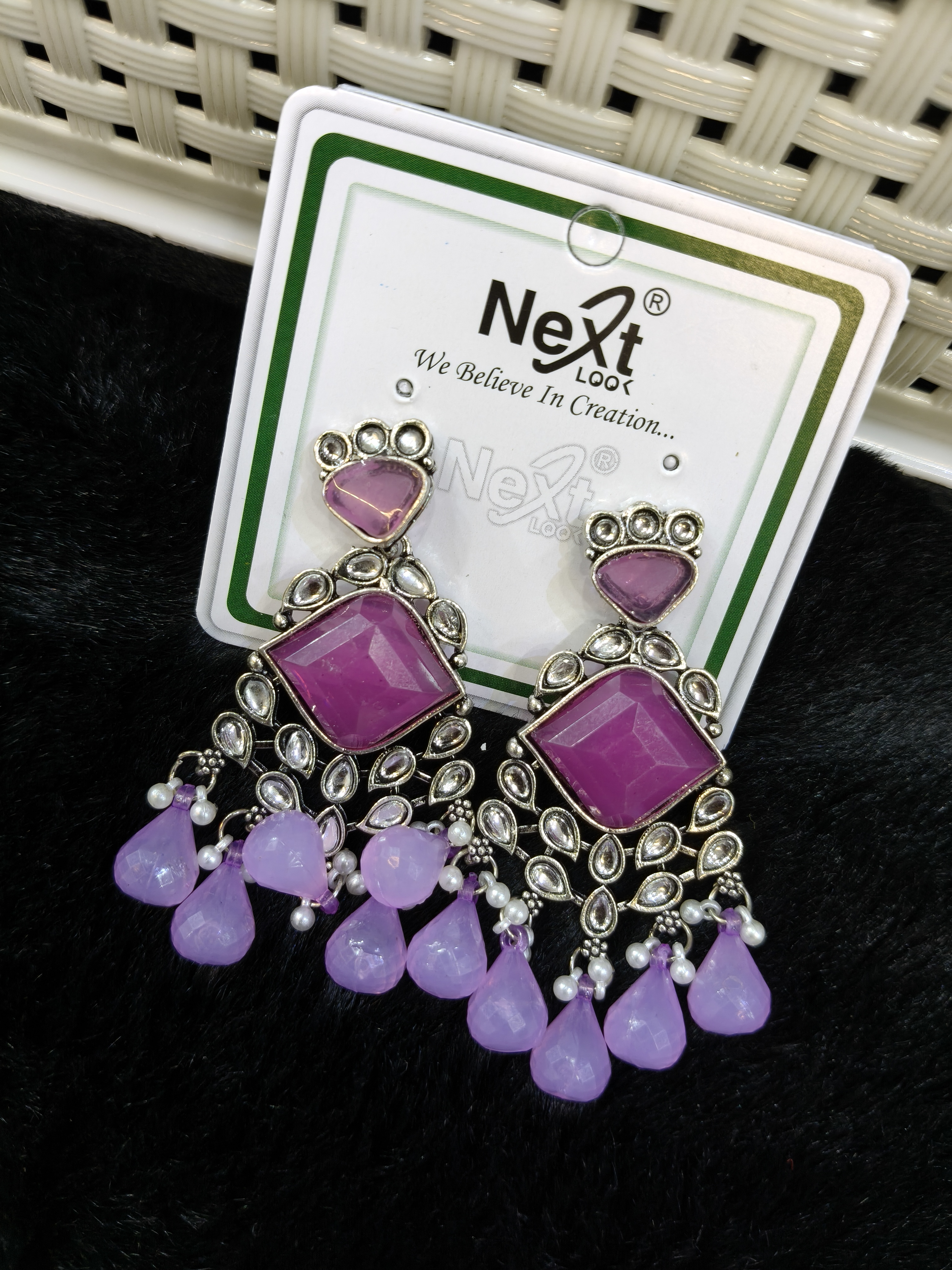 Purple Earrings