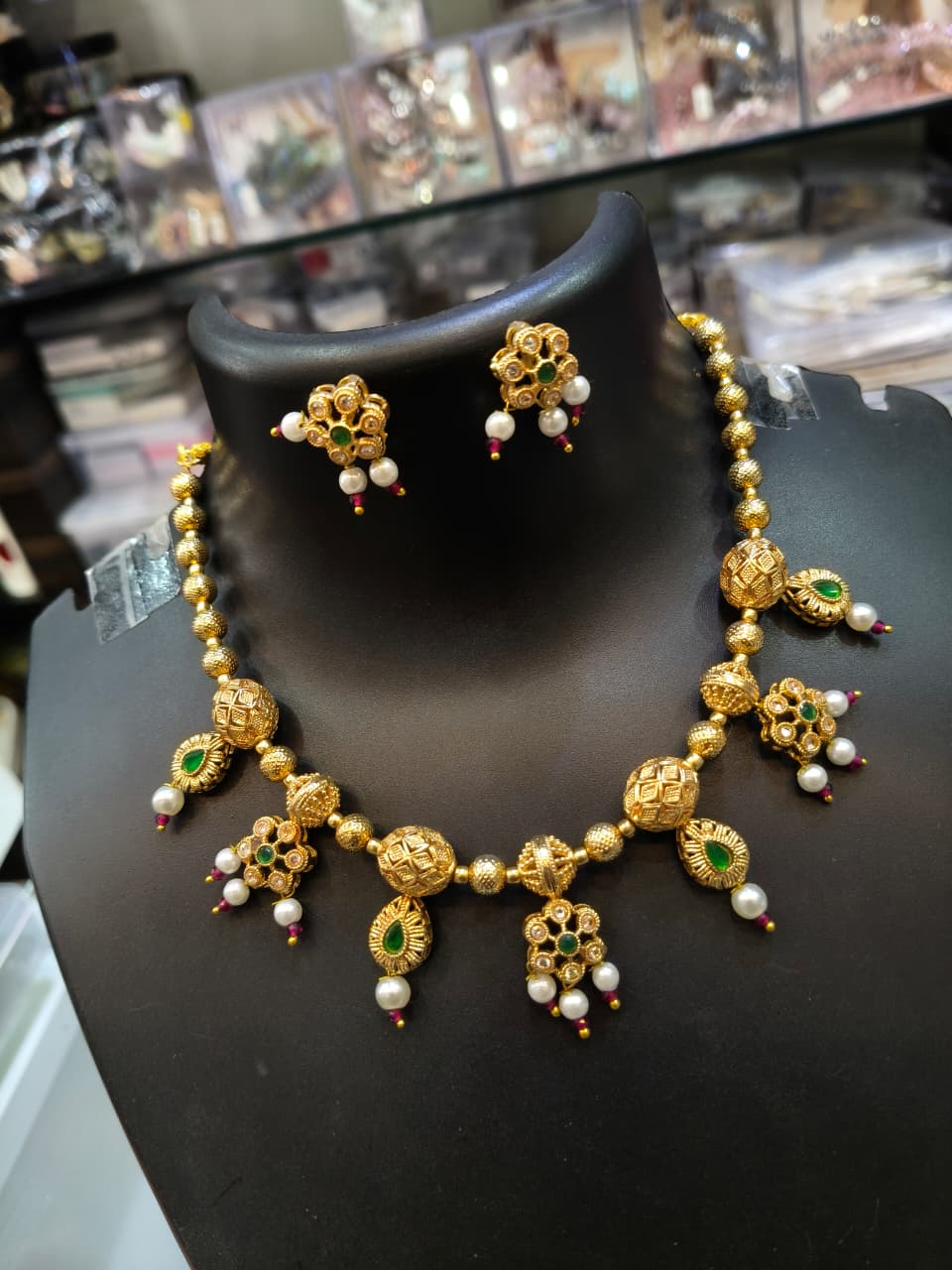 Gold-Plated Traditional Necklace Set