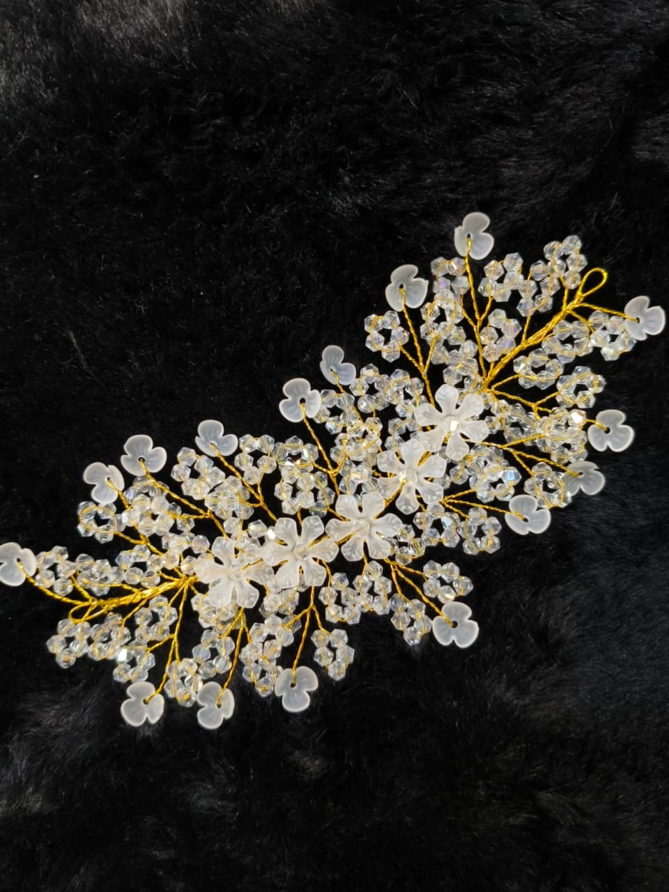 Floral Crystal Hair Tiara