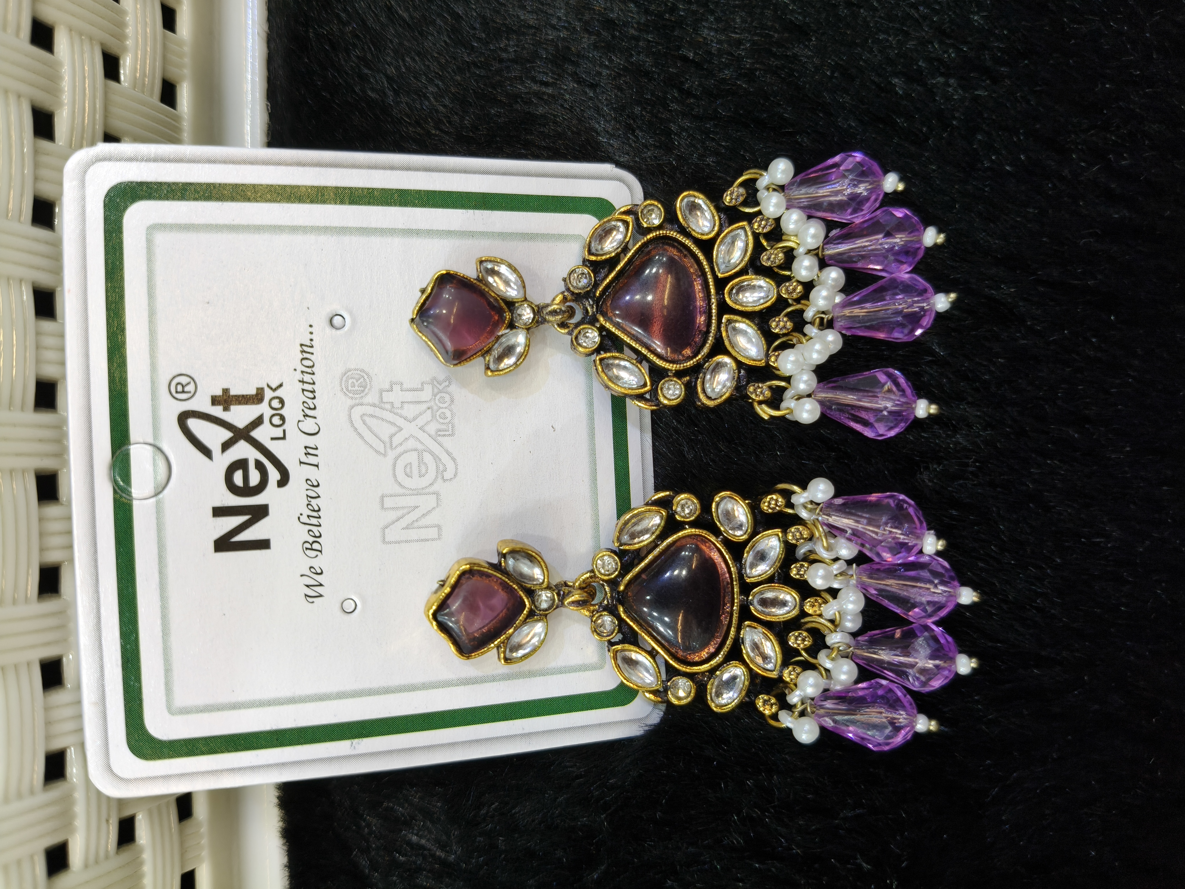 Purple Earrings