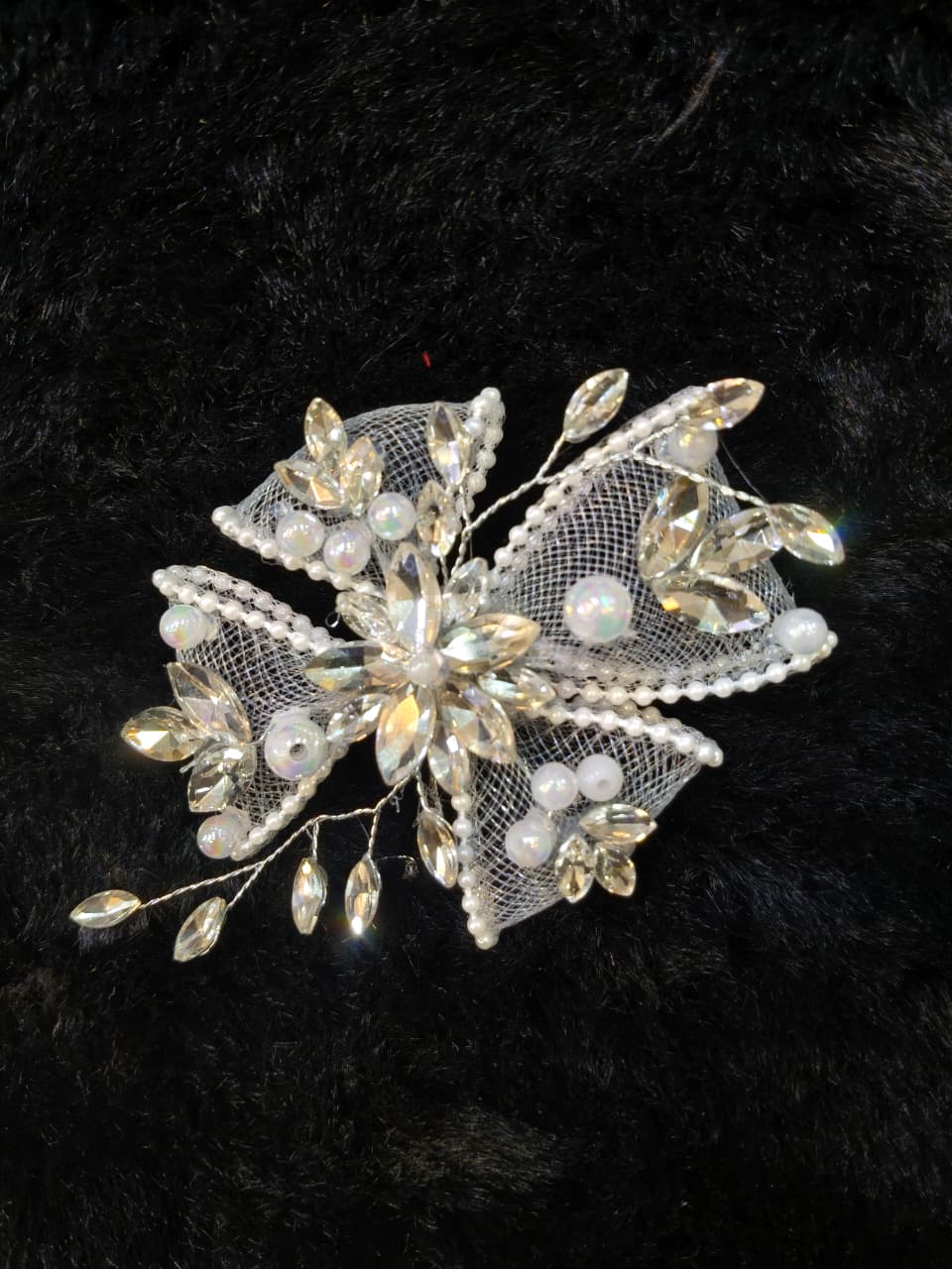 Crystal Floral Hair Clip