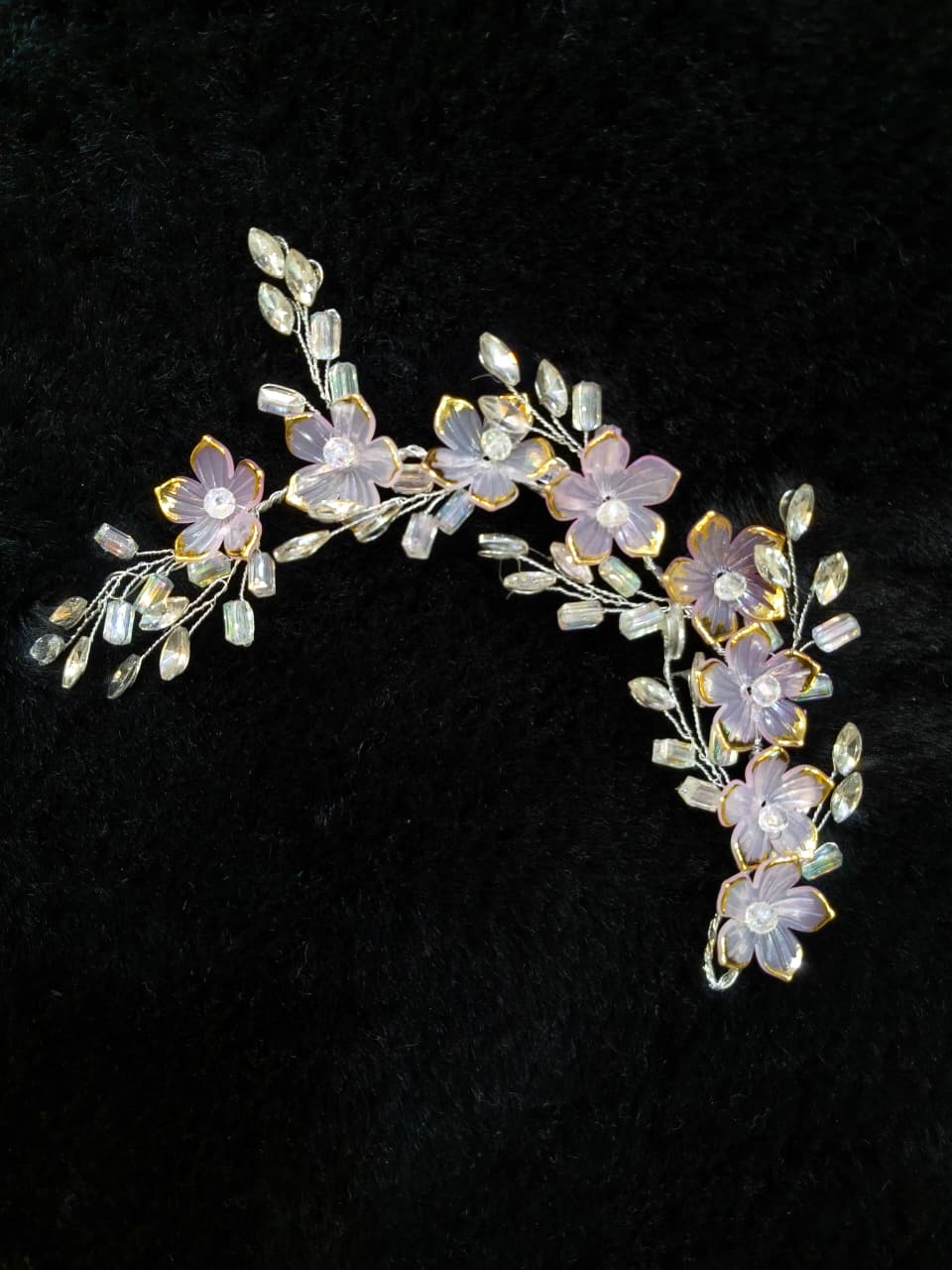 Lavender Floral Hair Tiara