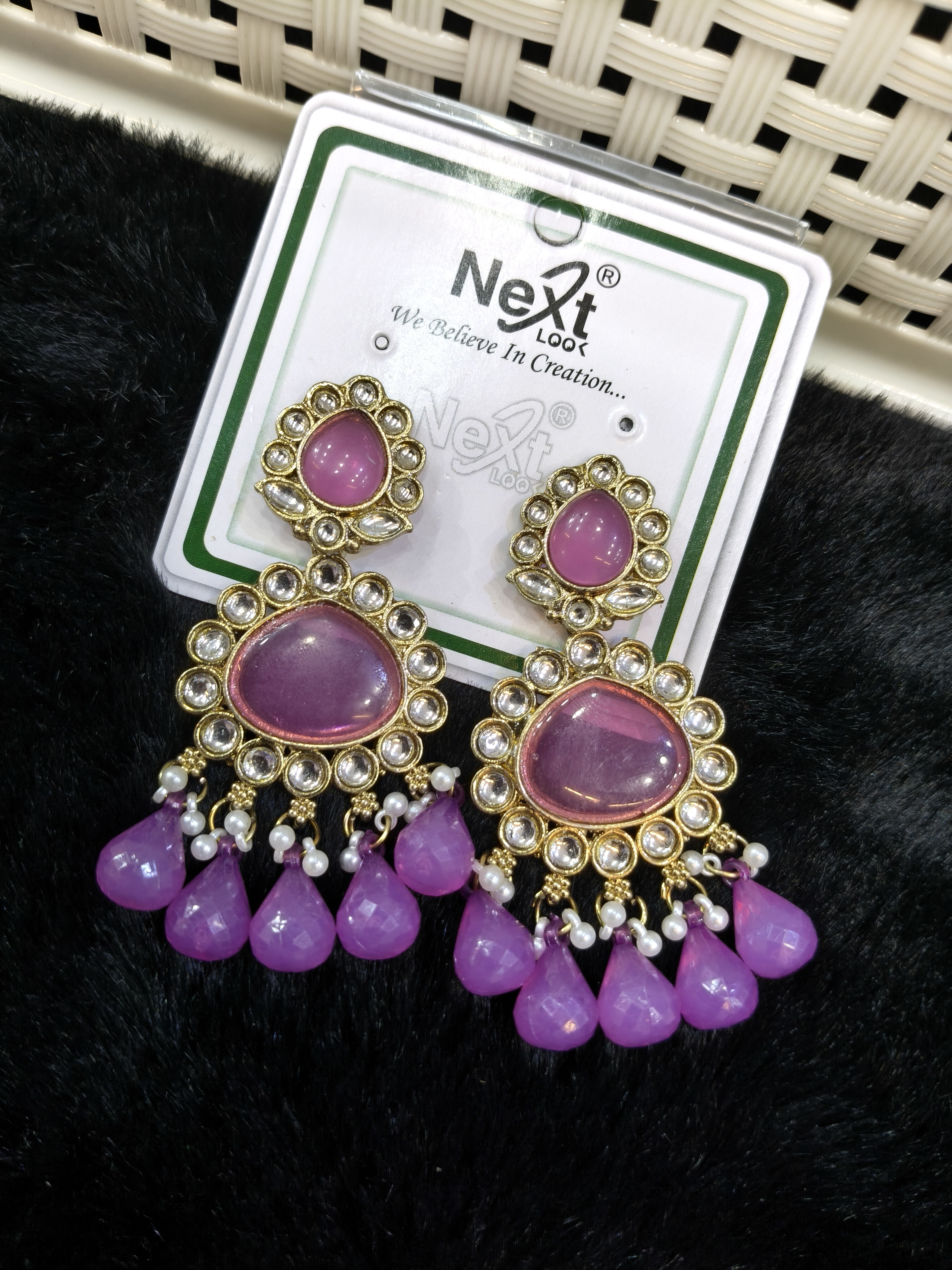 Purple Earrings