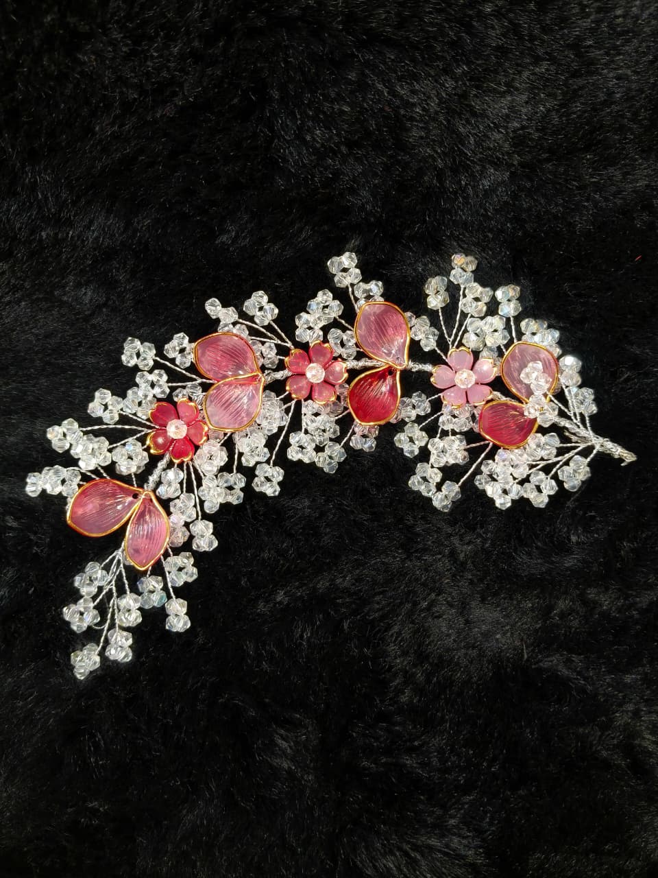 Floral Crystal Hair Tiara