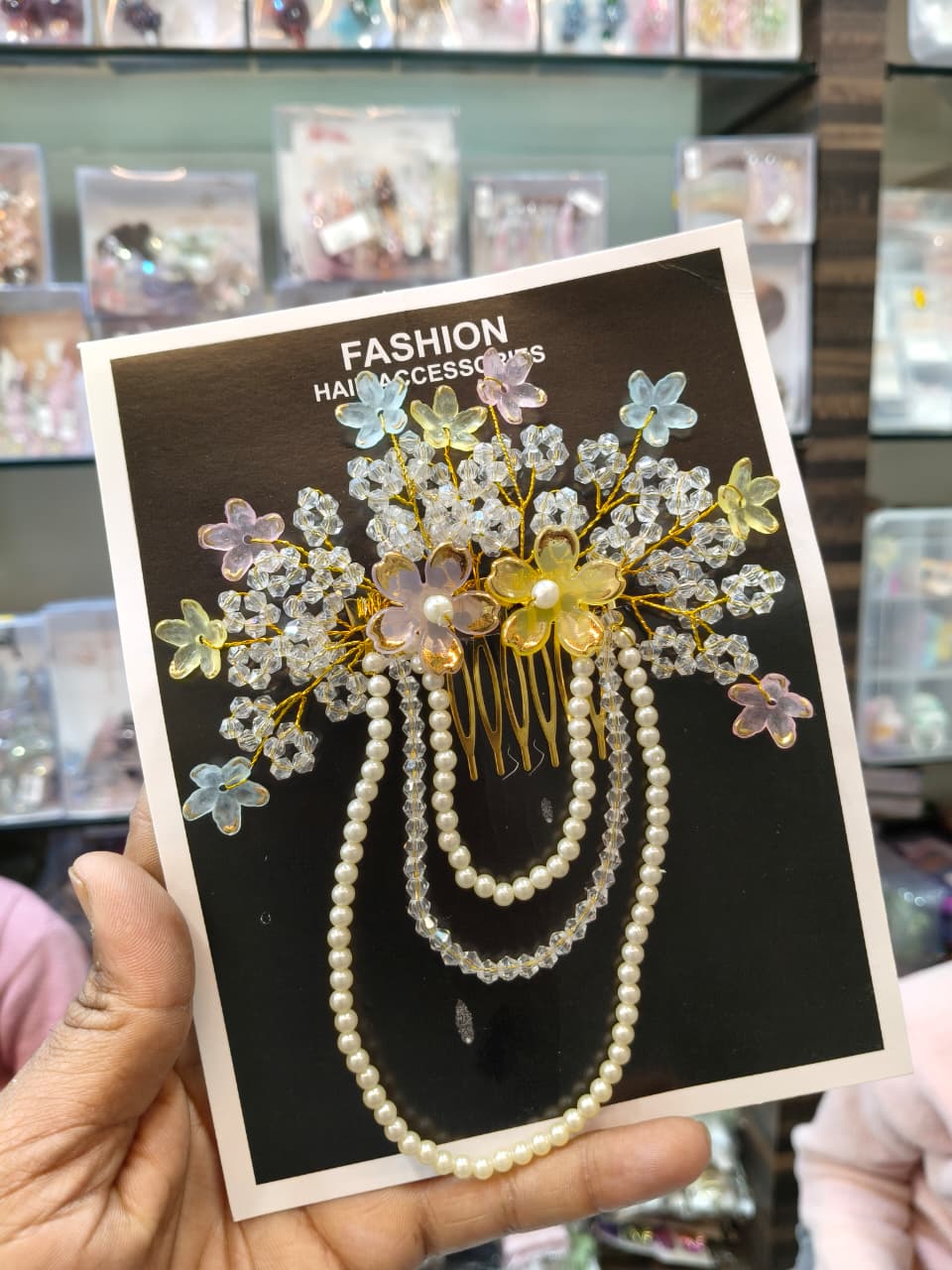 Floral Pearl Hair Tiara