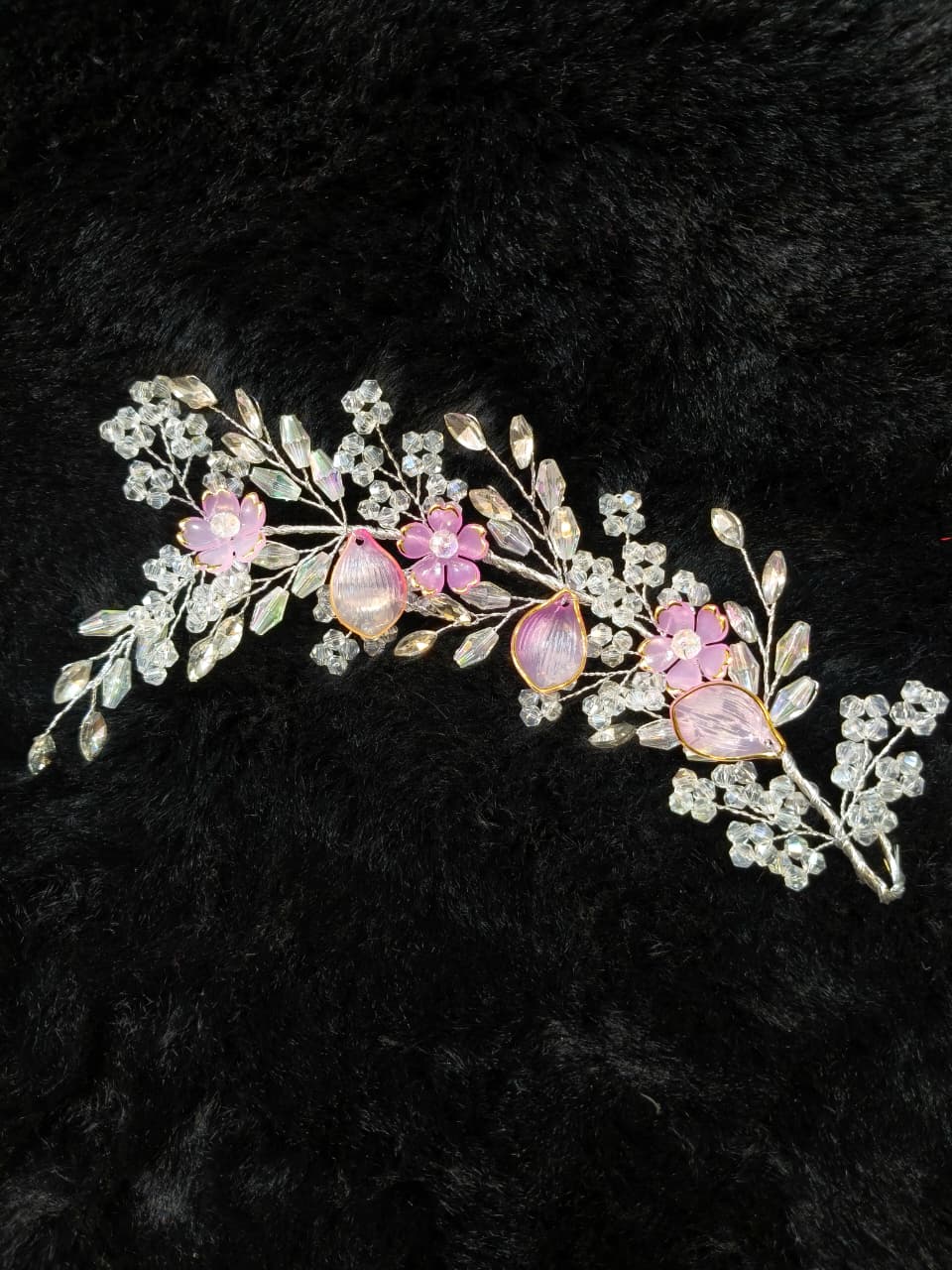 Floral Crystal Hair Tiara