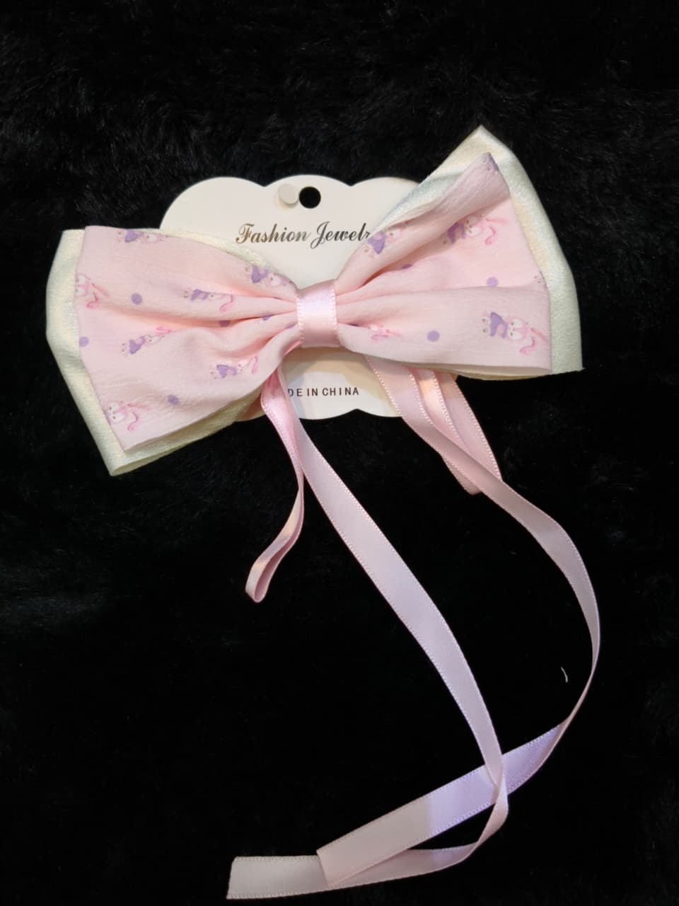 Cute Pink Bow Hair For Kids