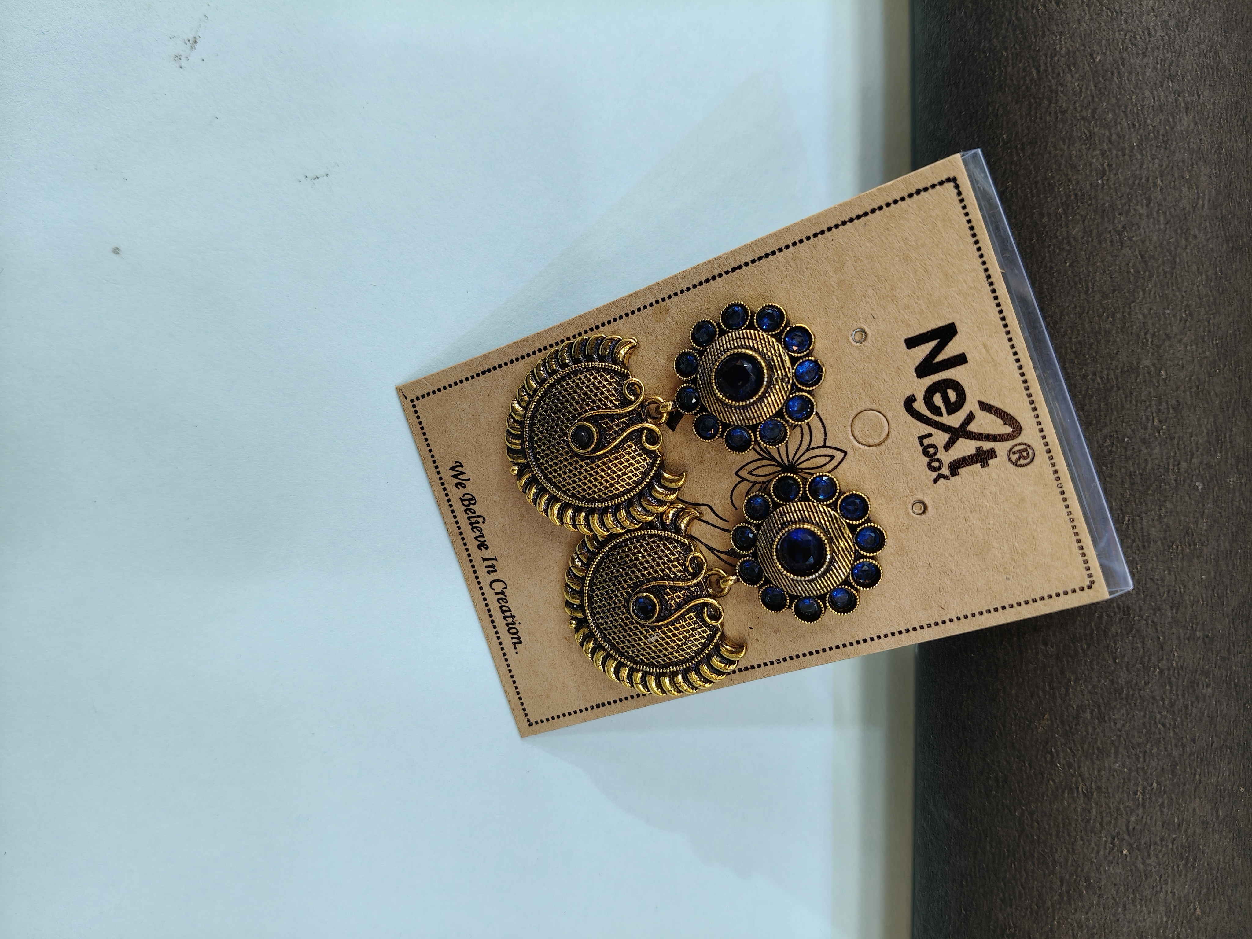 Traditional Blue Stone Earrings