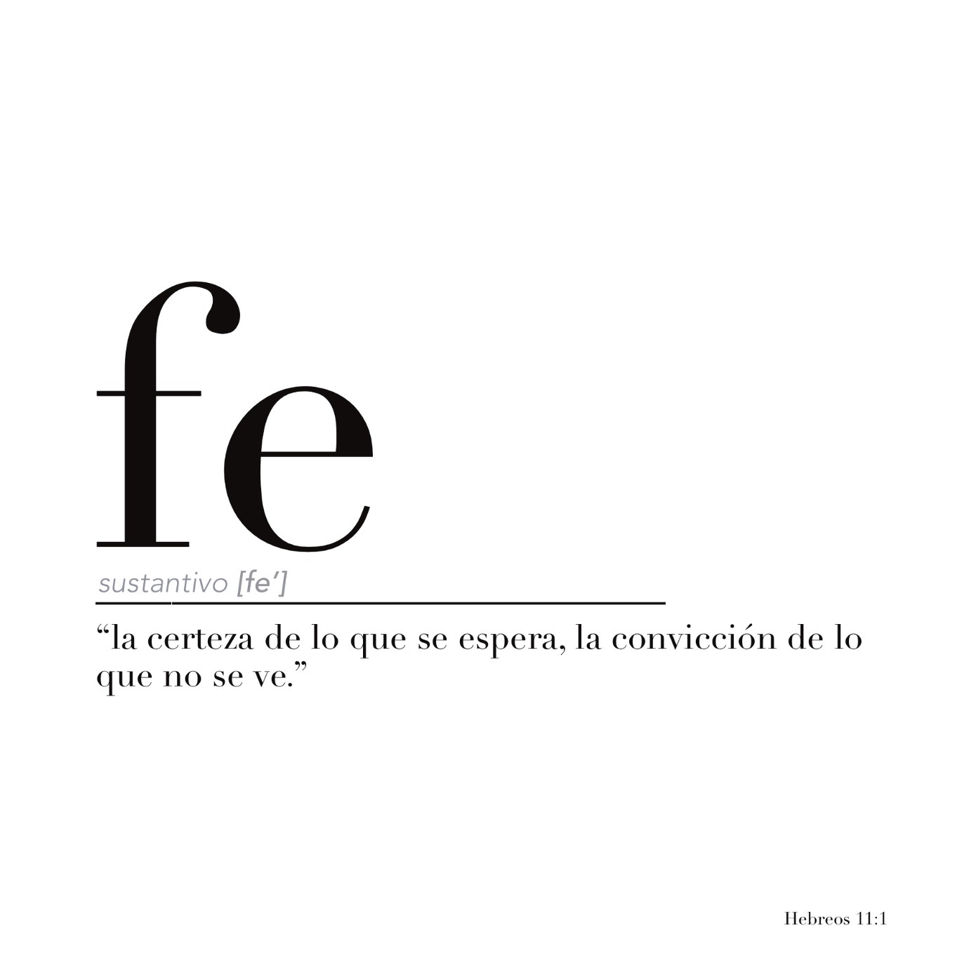 Definición de Fe