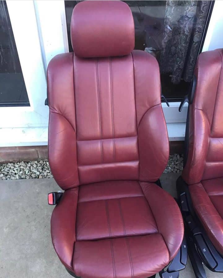 BMW E46 coupe burgundy red