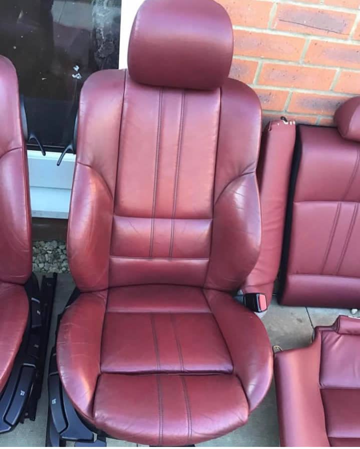 BMW E46 coupe burgundy red