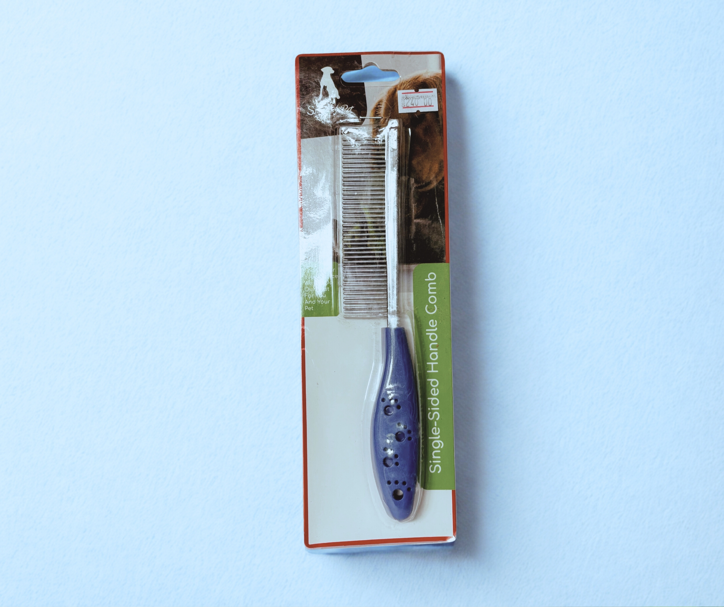 Single-Sided Steel Handle Comb