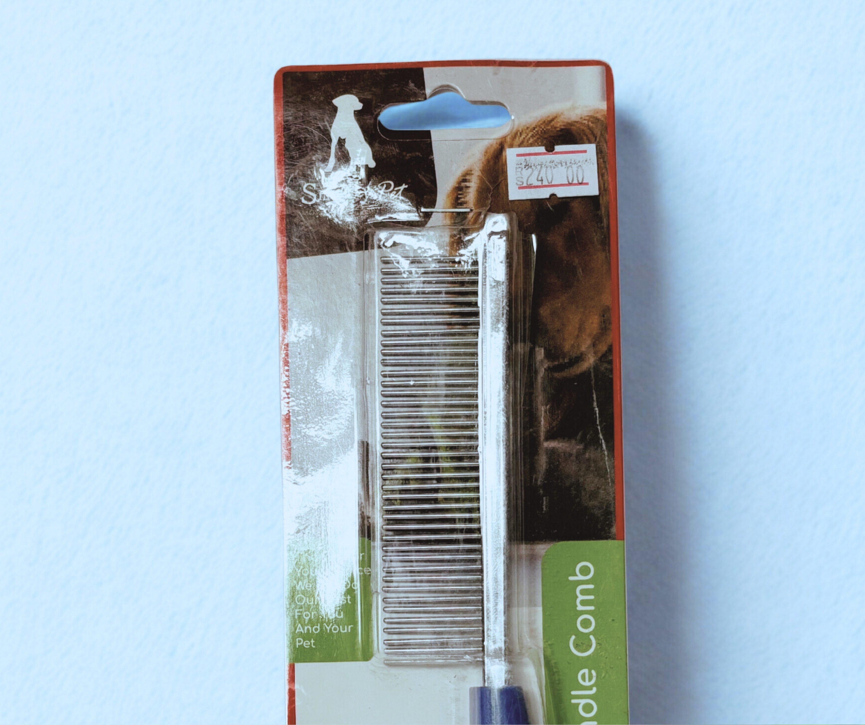 Single-Sided Steel Handle Comb