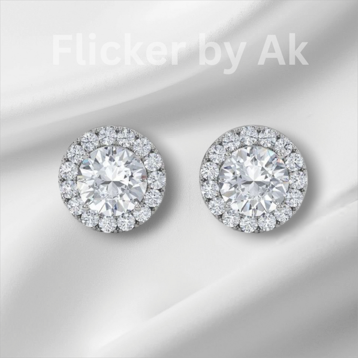 Circle Stud Earrings