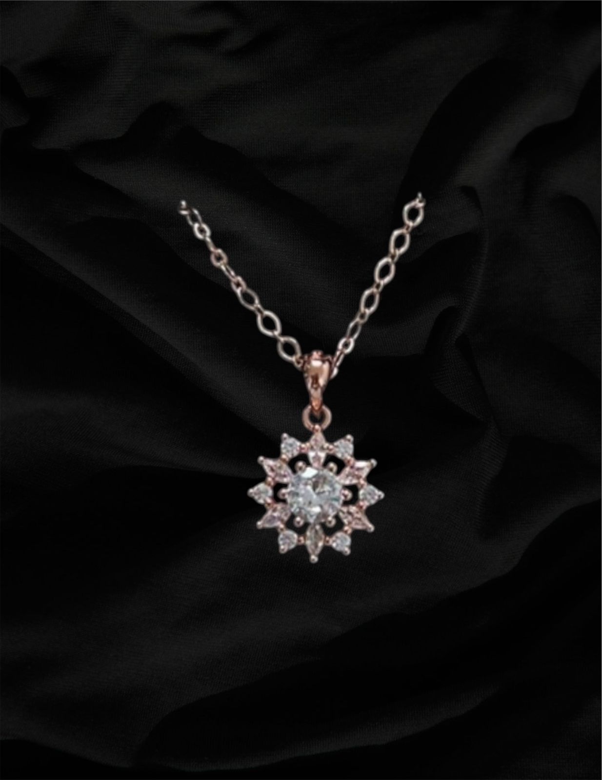 Rose Gold Sun Pendant