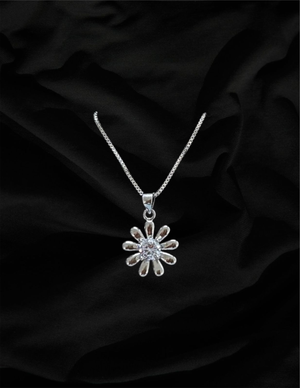 Silver Flower Pendant 