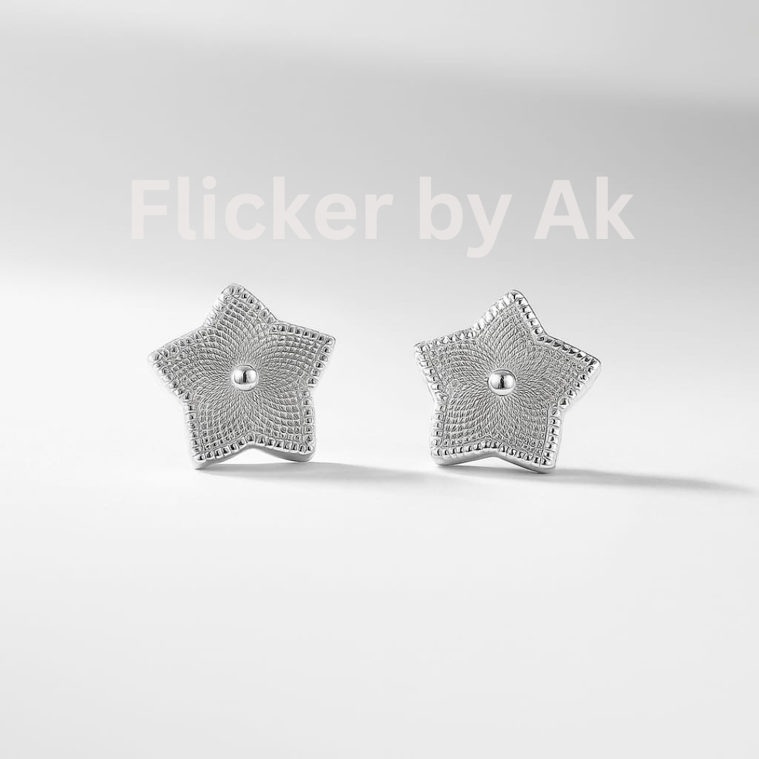 Star lazer cut Earrings