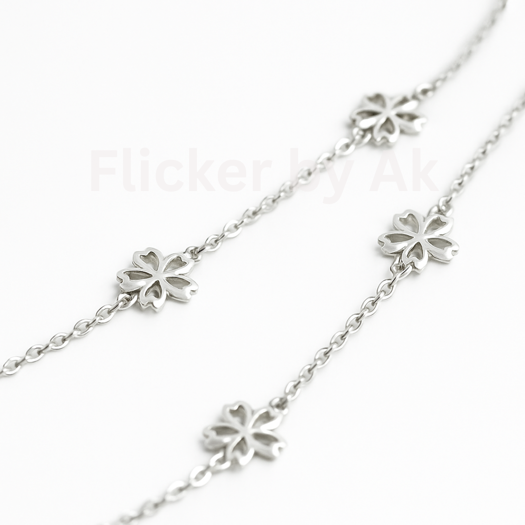 Silver Flower Necklace