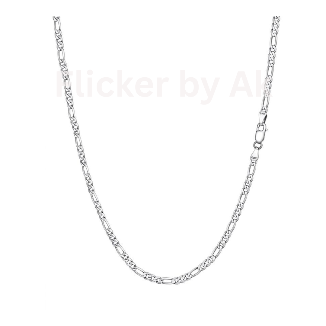 Silver Figaro Chain Necklace