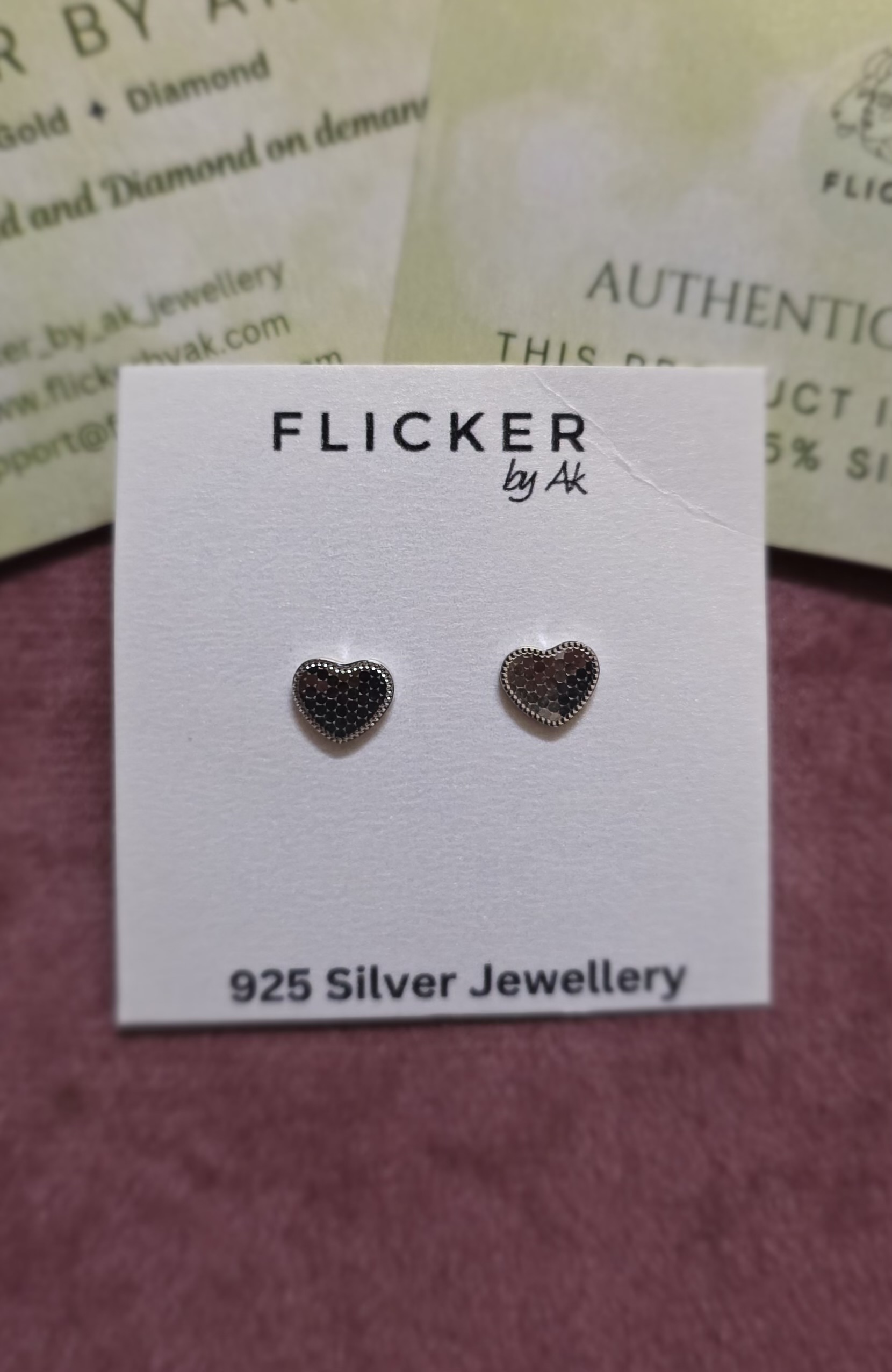 Heart-shaped Lazer cut Earrings