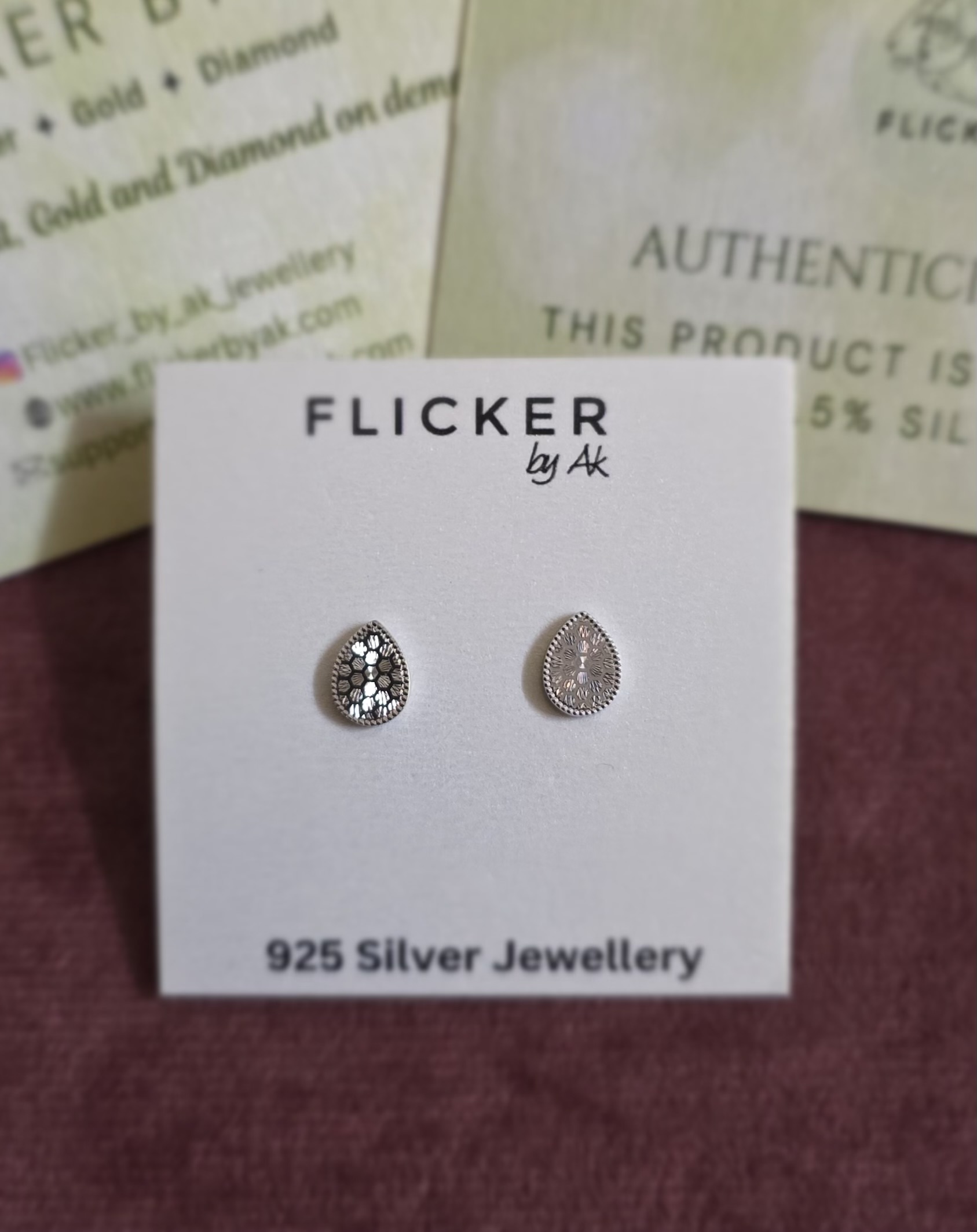 Drop Lazer cut Earrings