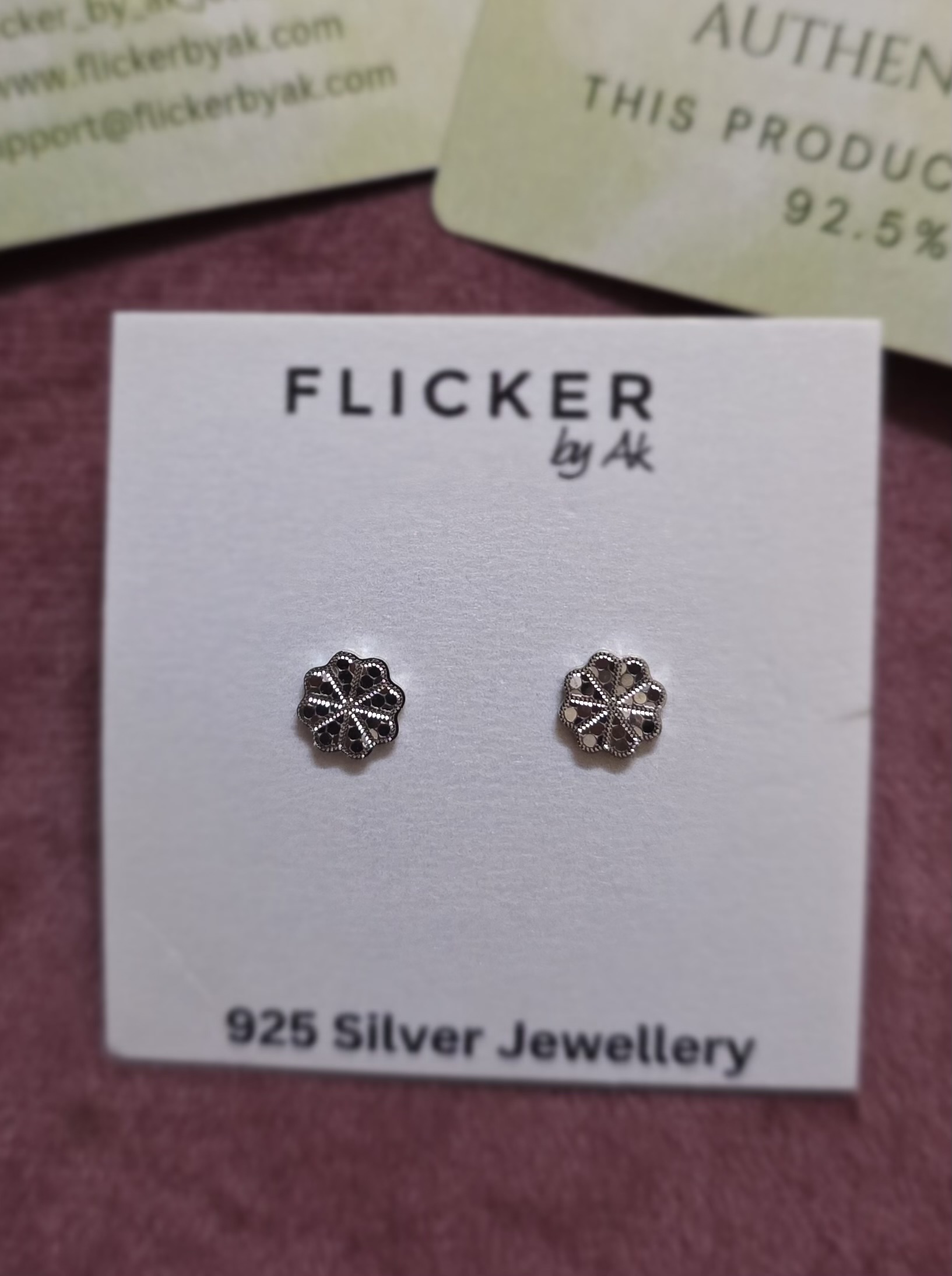 Flower lazer cut Earrings