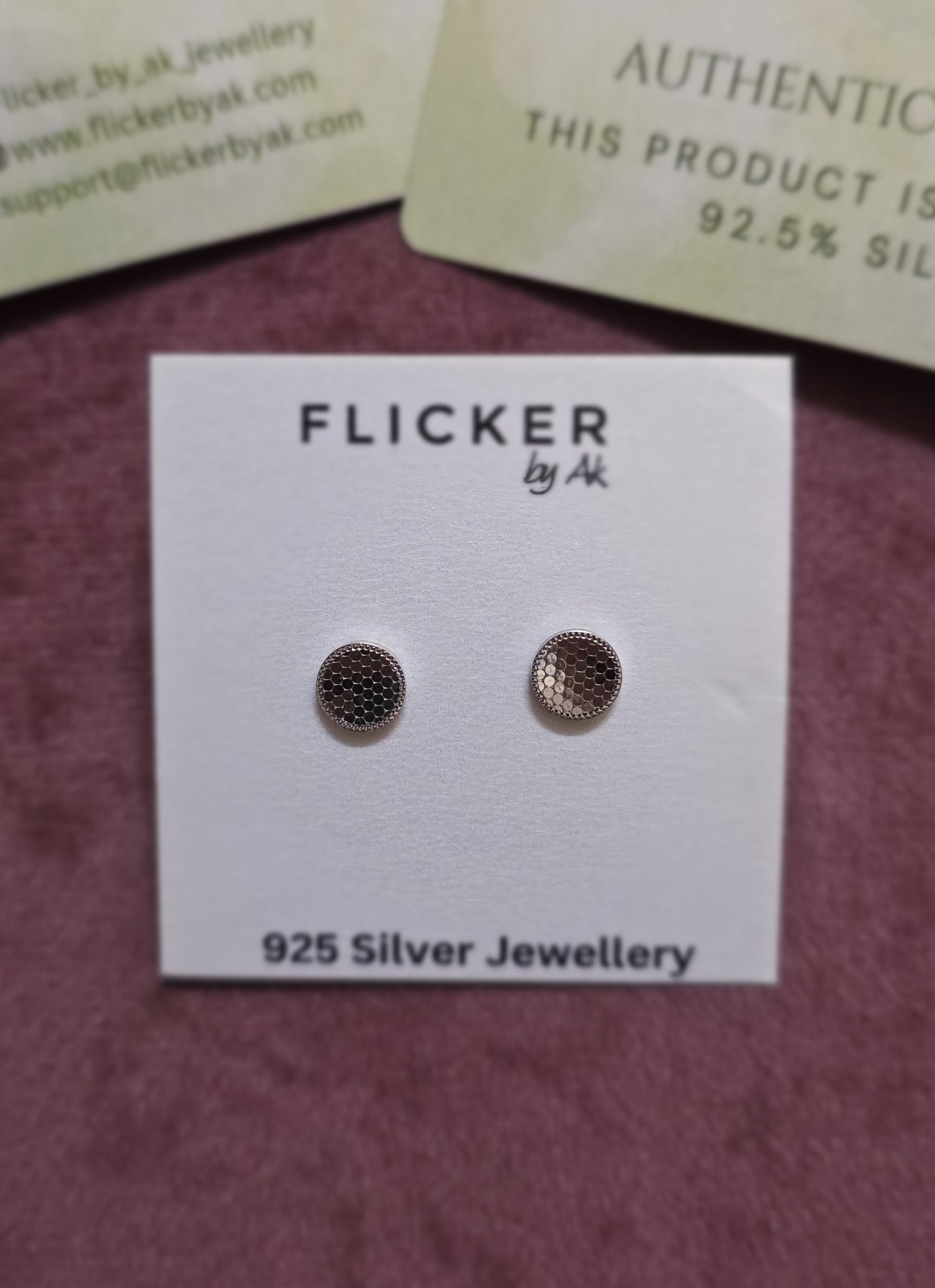 Circle lazer cut earrings