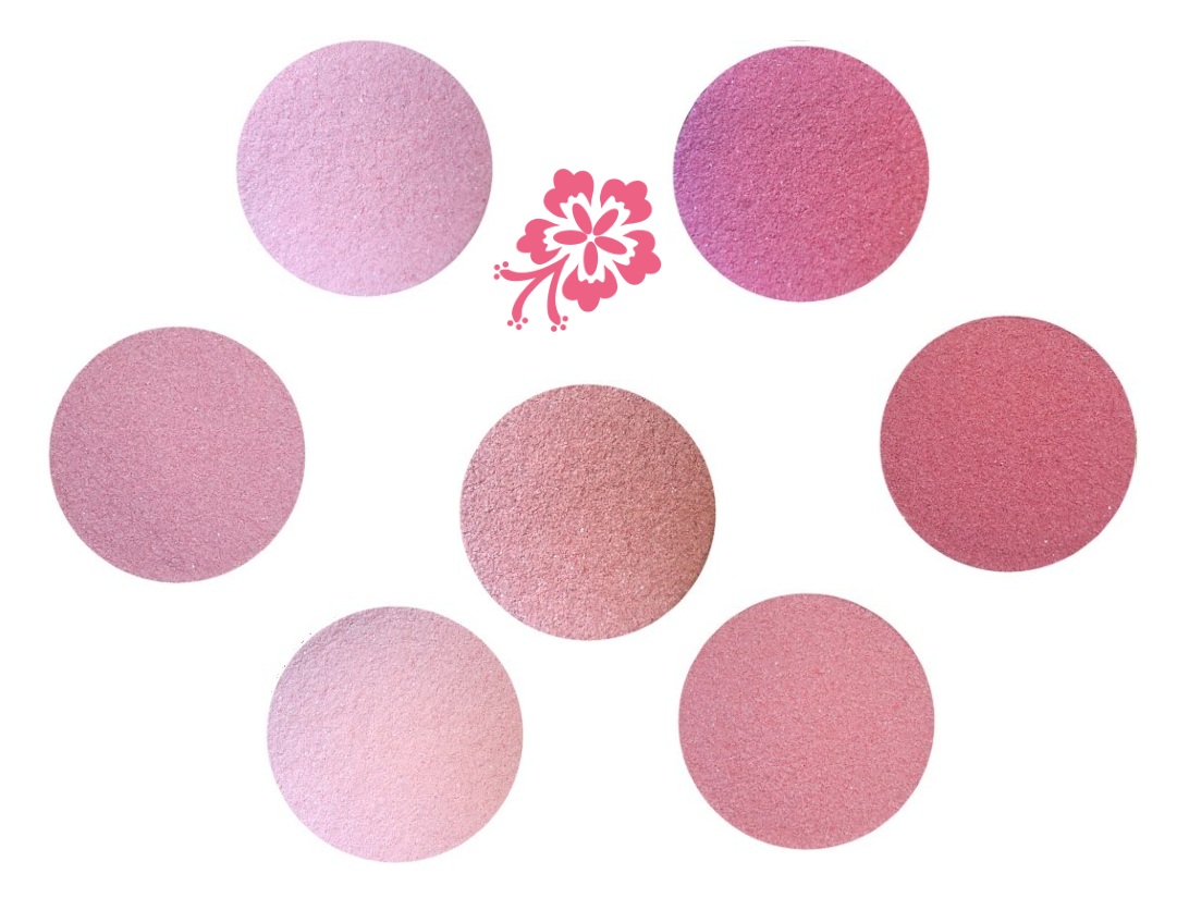 Areia Colorida MALEOGA® - Tons de Rosa