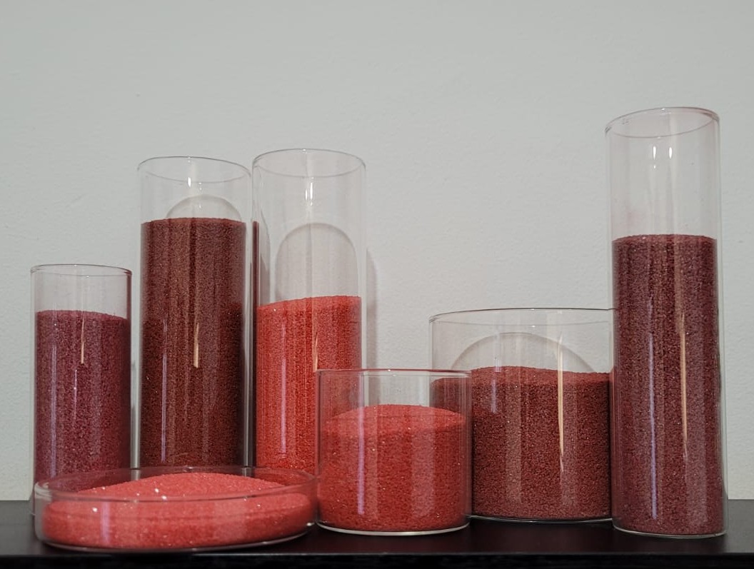 Areia Colorida MALEOGA® - Tons de Vermelho