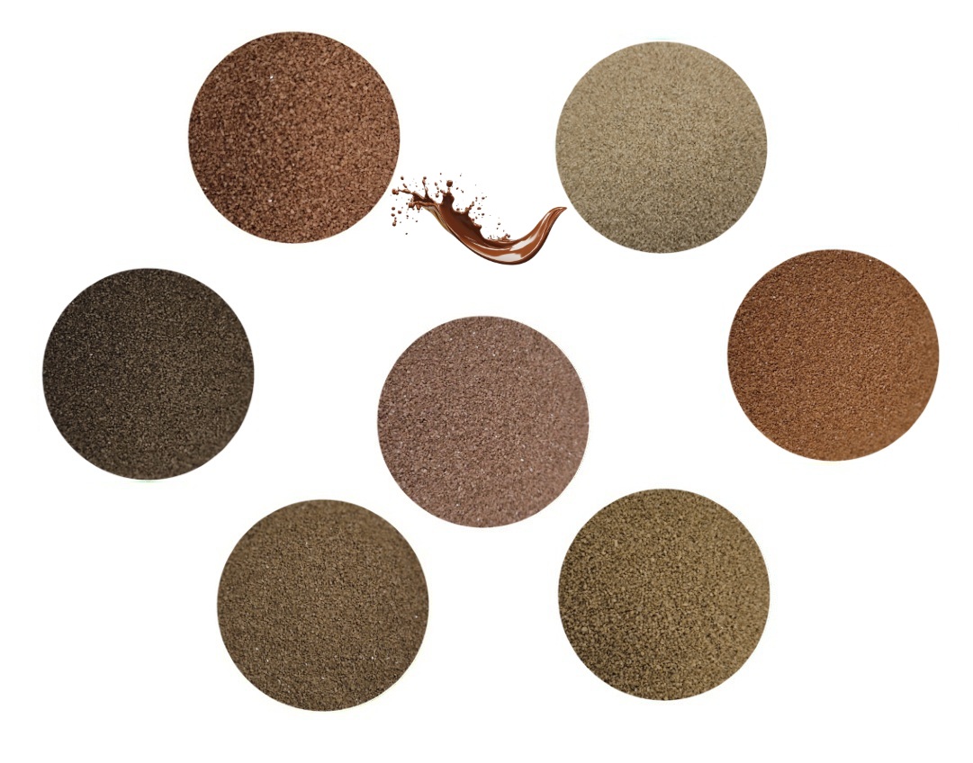Areia Colorida MALEOGA® - Tons de Marrom